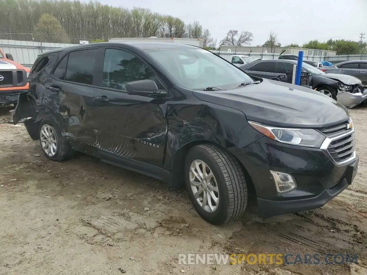 4 fotografías del automóvil dañado 2GNAXHEVXL6209980 CHEVROLET EQUINOX 2020