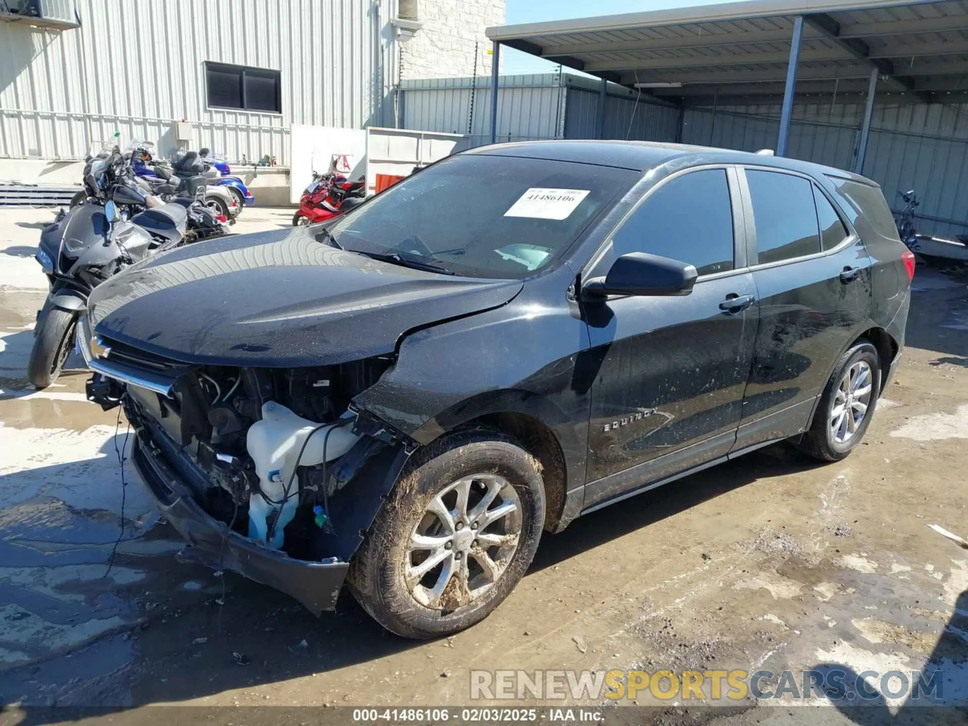 2 fotografías del automóvil dañado 2GNAXHEVXL6211373 CHEVROLET EQUINOX 2020