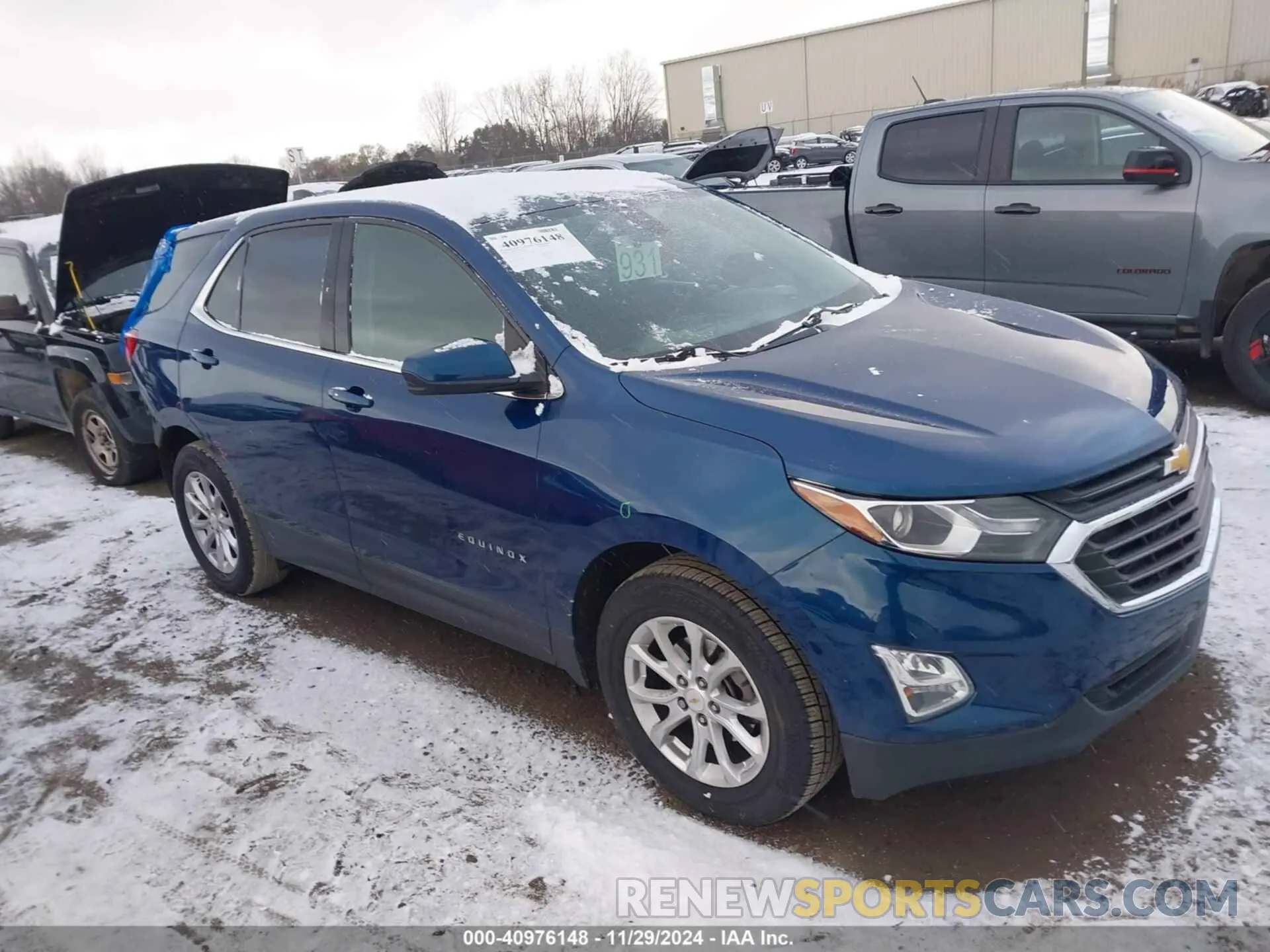 1 fotografías del automóvil dañado 2GNAXJEV3L6116175 CHEVROLET EQUINOX 2020