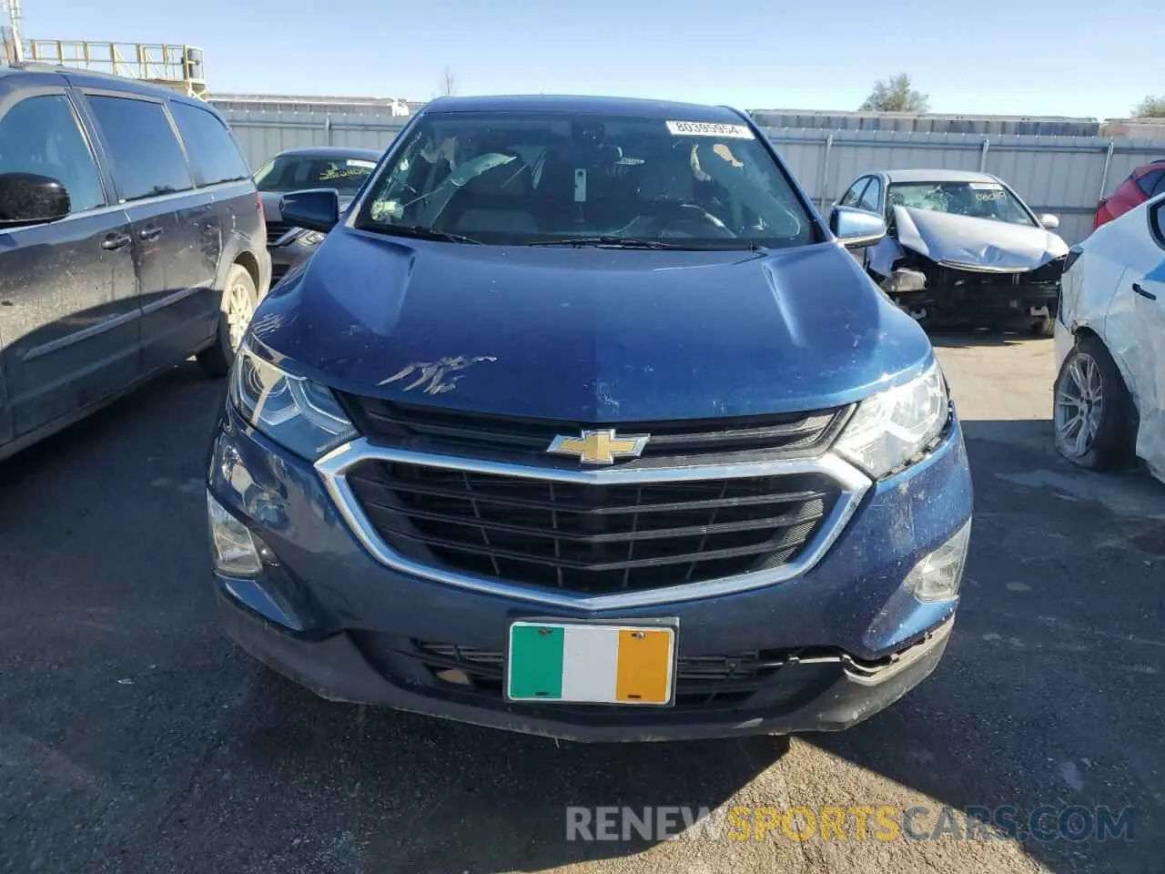 5 fotografías del automóvil dañado 2GNAXJEV3L6240446 CHEVROLET EQUINOX 2020