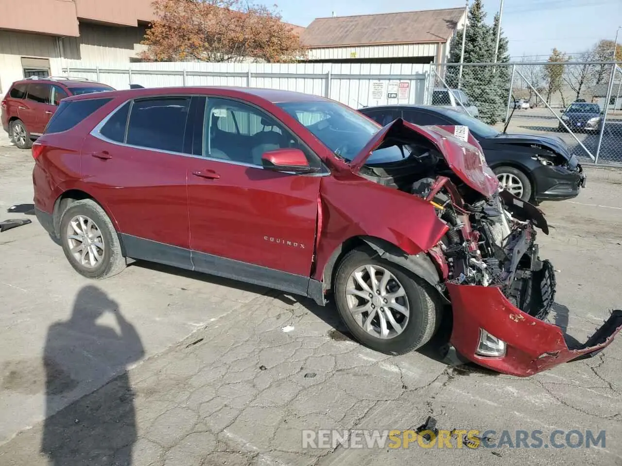 4 fotografías del automóvil dañado 2GNAXJEV6L6126411 CHEVROLET EQUINOX 2020