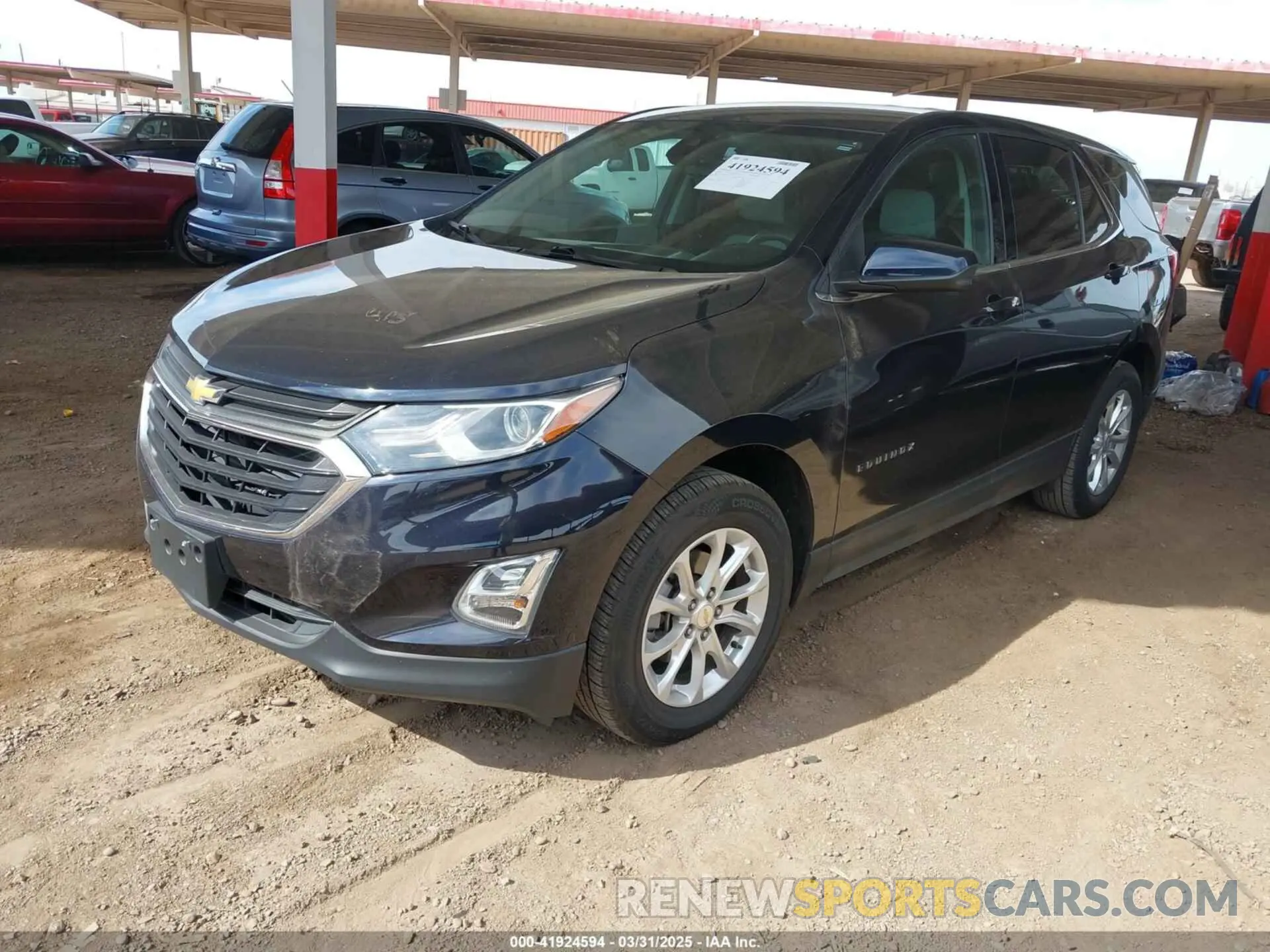 2 fotografías del automóvil dañado 2GNAXJEV7L6223830 CHEVROLET EQUINOX 2020