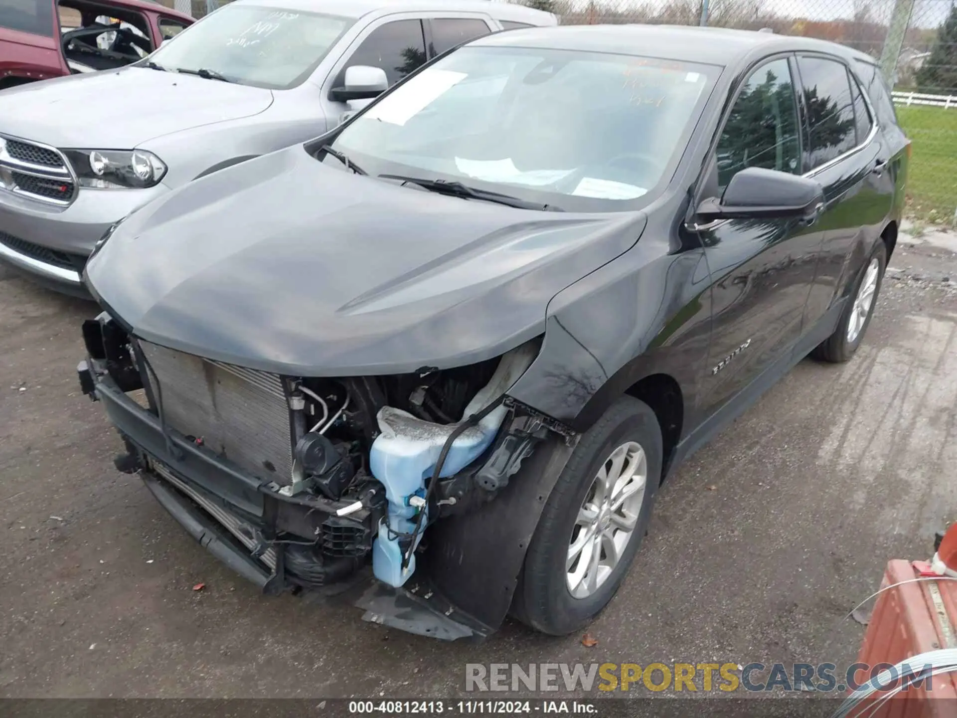 2 fotografías del automóvil dañado 2GNAXJEV8L6189431 CHEVROLET EQUINOX 2020