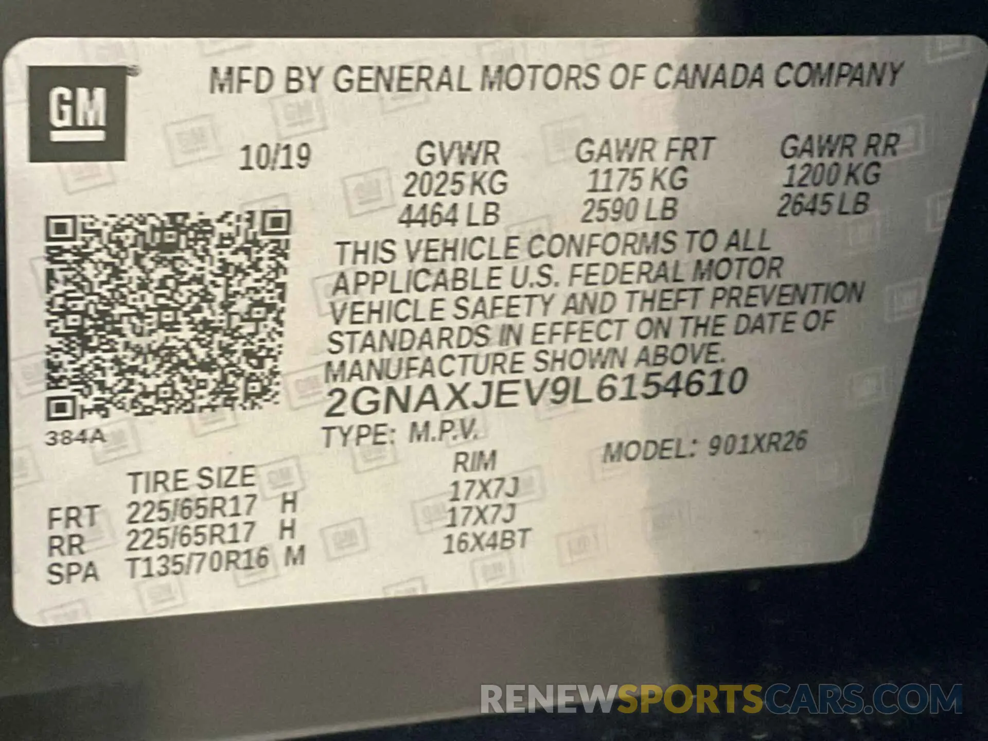 28 fotografías del automóvil dañado 2GNAXJEV9L6154610 CHEVROLET EQUINOX 2020