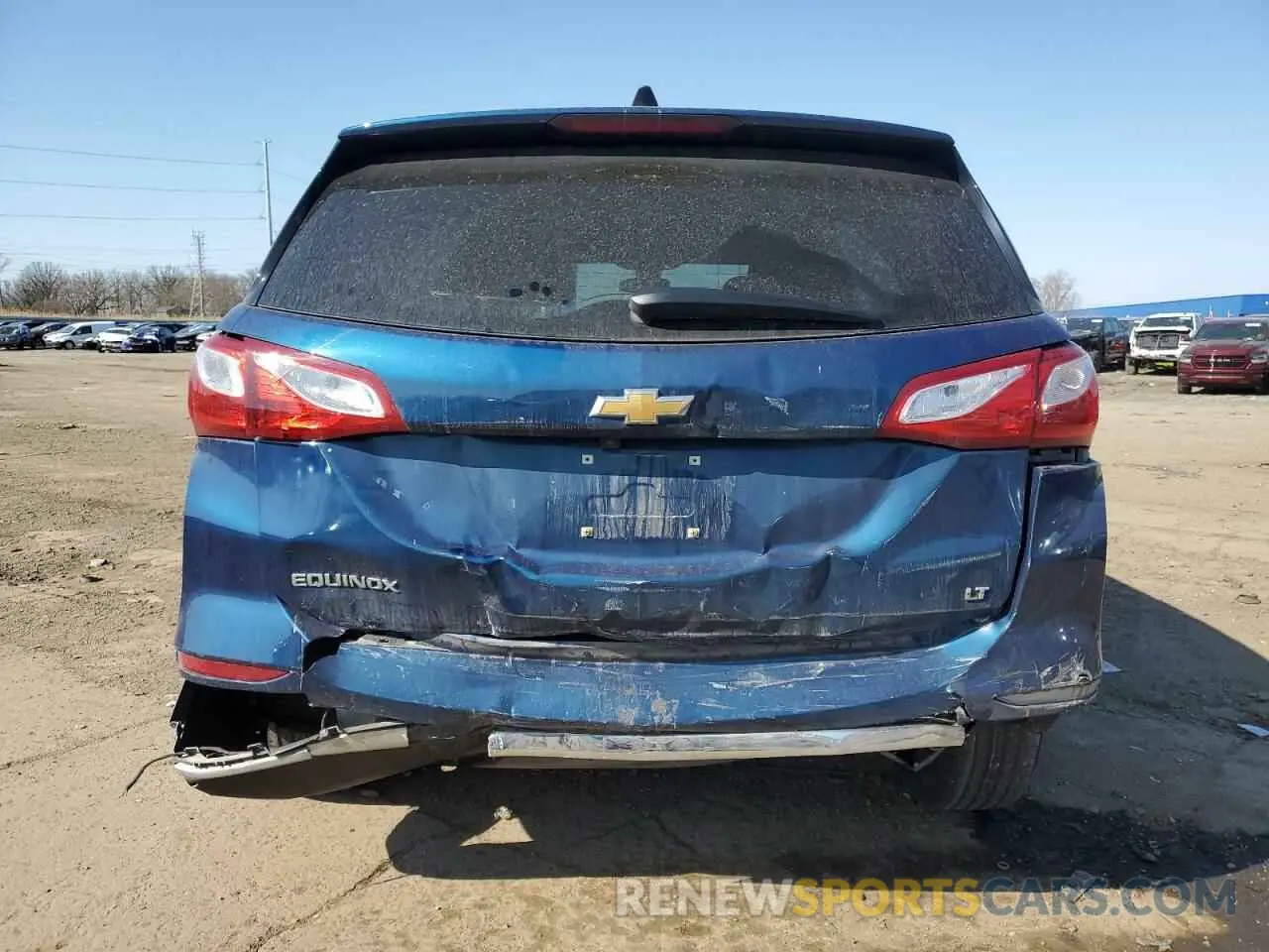 6 fotografías del automóvil dañado 2GNAXJEVXL6120160 CHEVROLET EQUINOX 2020