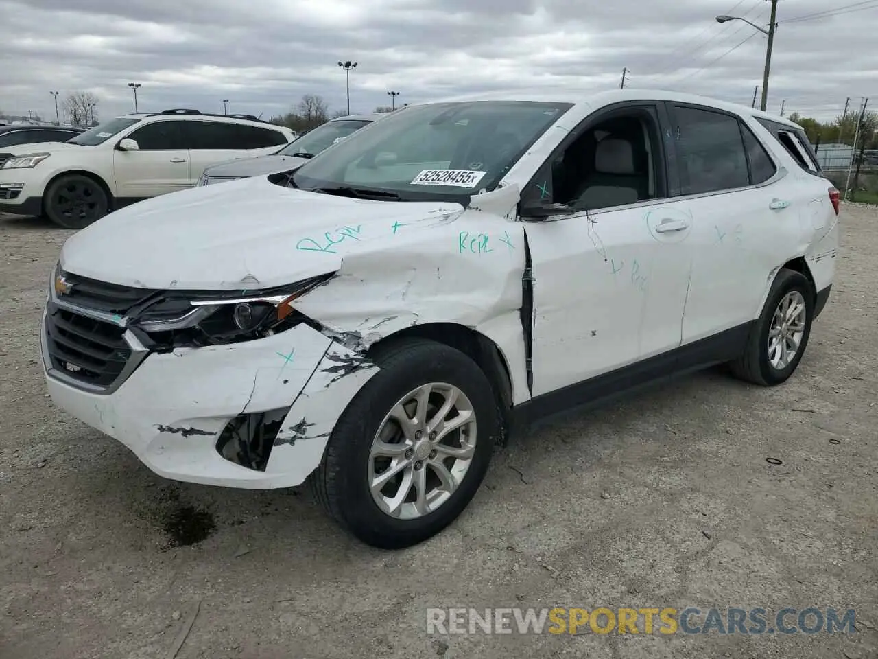 1 fotografías del automóvil dañado 2GNAXJEVXL6130252 CHEVROLET EQUINOX 2020