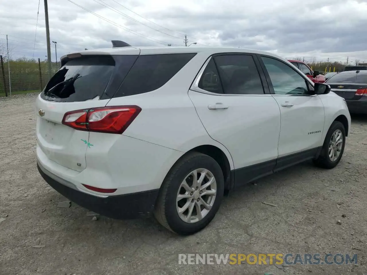 3 fotografías del automóvil dañado 2GNAXJEVXL6130252 CHEVROLET EQUINOX 2020