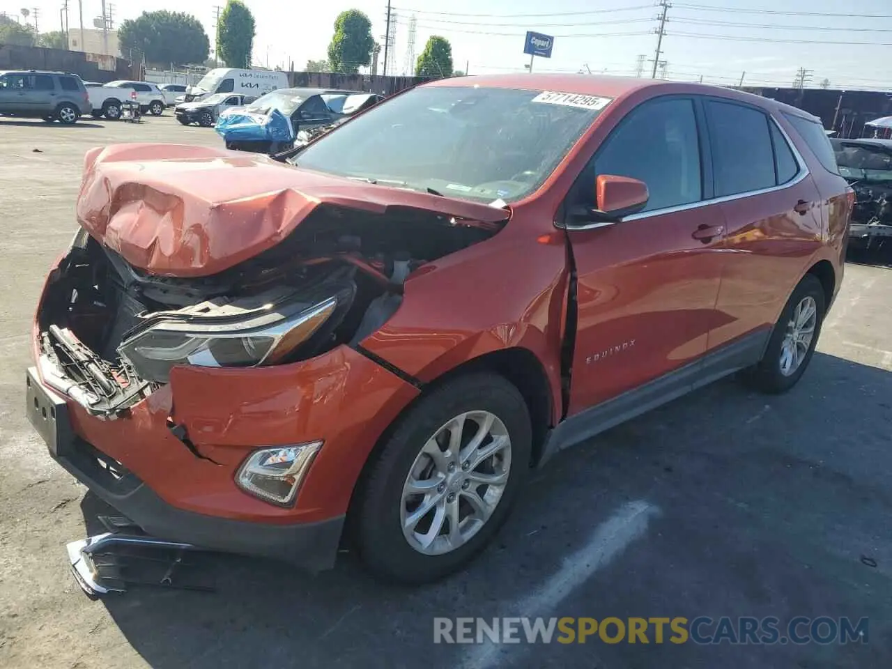 1 fotografías del automóvil dañado 2GNAXKEV4L6222074 CHEVROLET EQUINOX 2020