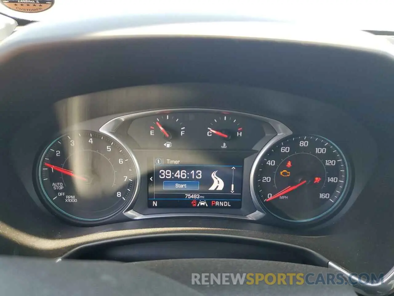 9 fotografías del automóvil dañado 2GNAXKEV6L6113759 CHEVROLET EQUINOX 2020