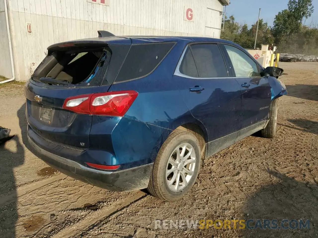 3 fotografías del automóvil dañado 2GNAXKEV6L6156871 CHEVROLET EQUINOX 2020
