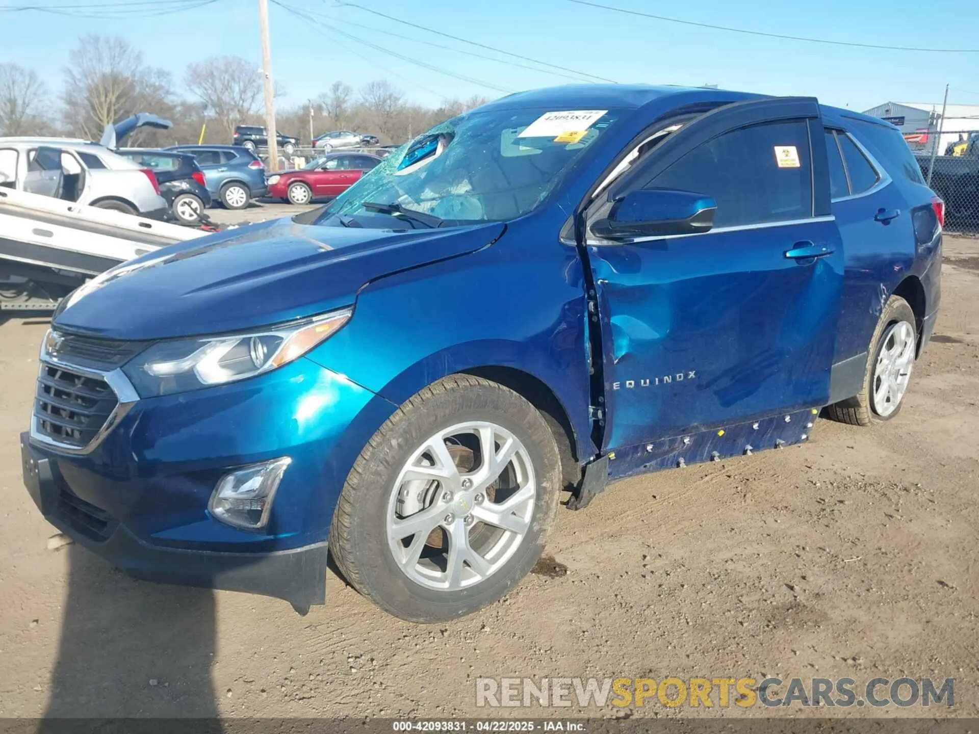2 fotografías del automóvil dañado 2GNAXKEV7L6241329 CHEVROLET EQUINOX 2020