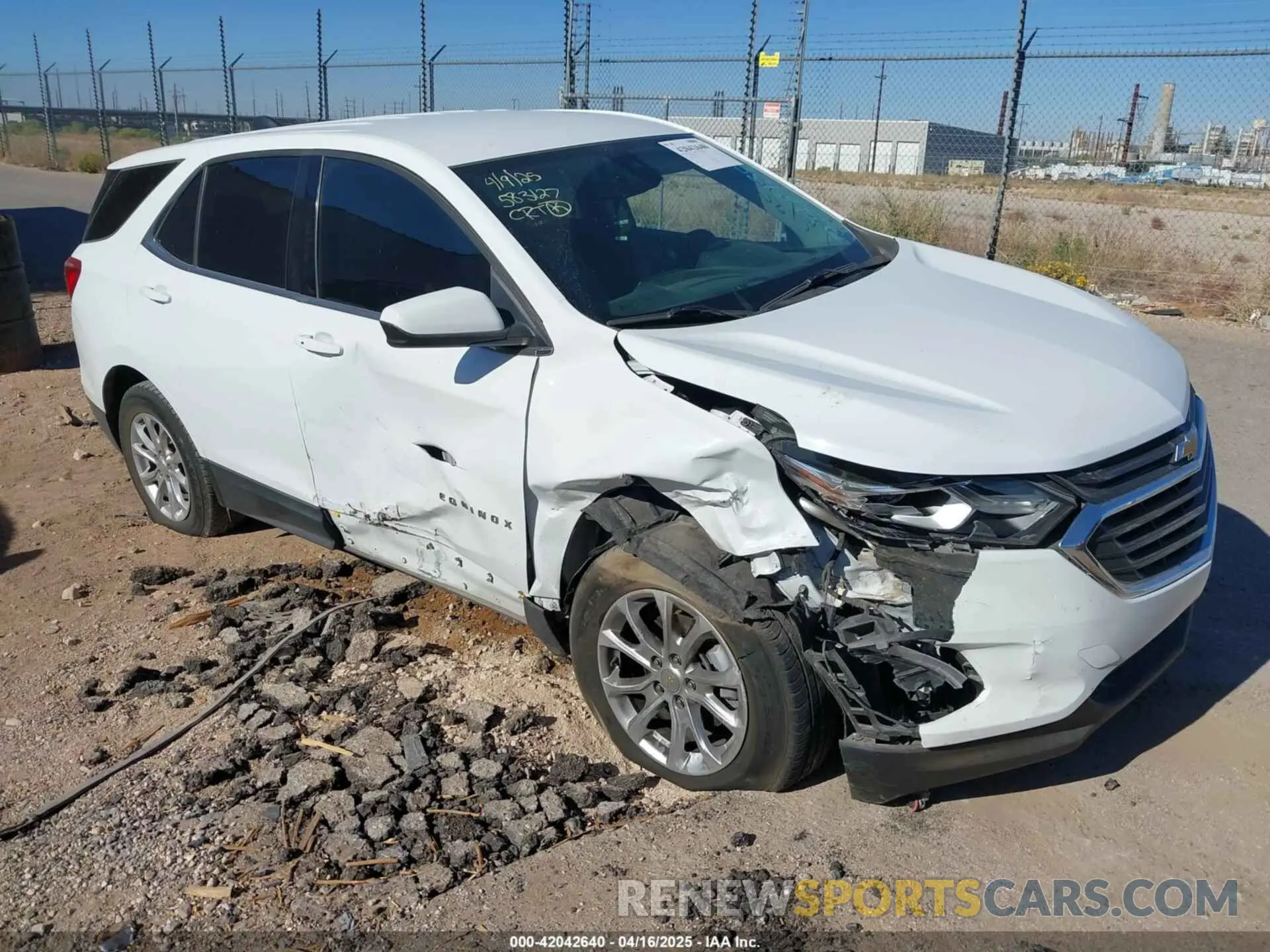 1 fotografías del automóvil dañado 2GNAXKEV8L6236432 CHEVROLET EQUINOX 2020