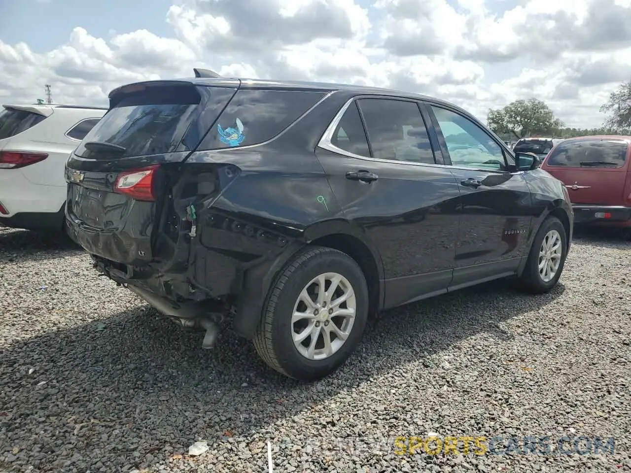 3 fotografías del automóvil dañado 2GNAXKEVXL6134680 CHEVROLET EQUINOX 2020