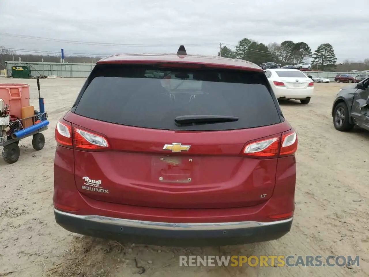 6 fotografías del automóvil dañado 2GNAXKEVXL6269223 CHEVROLET EQUINOX 2020