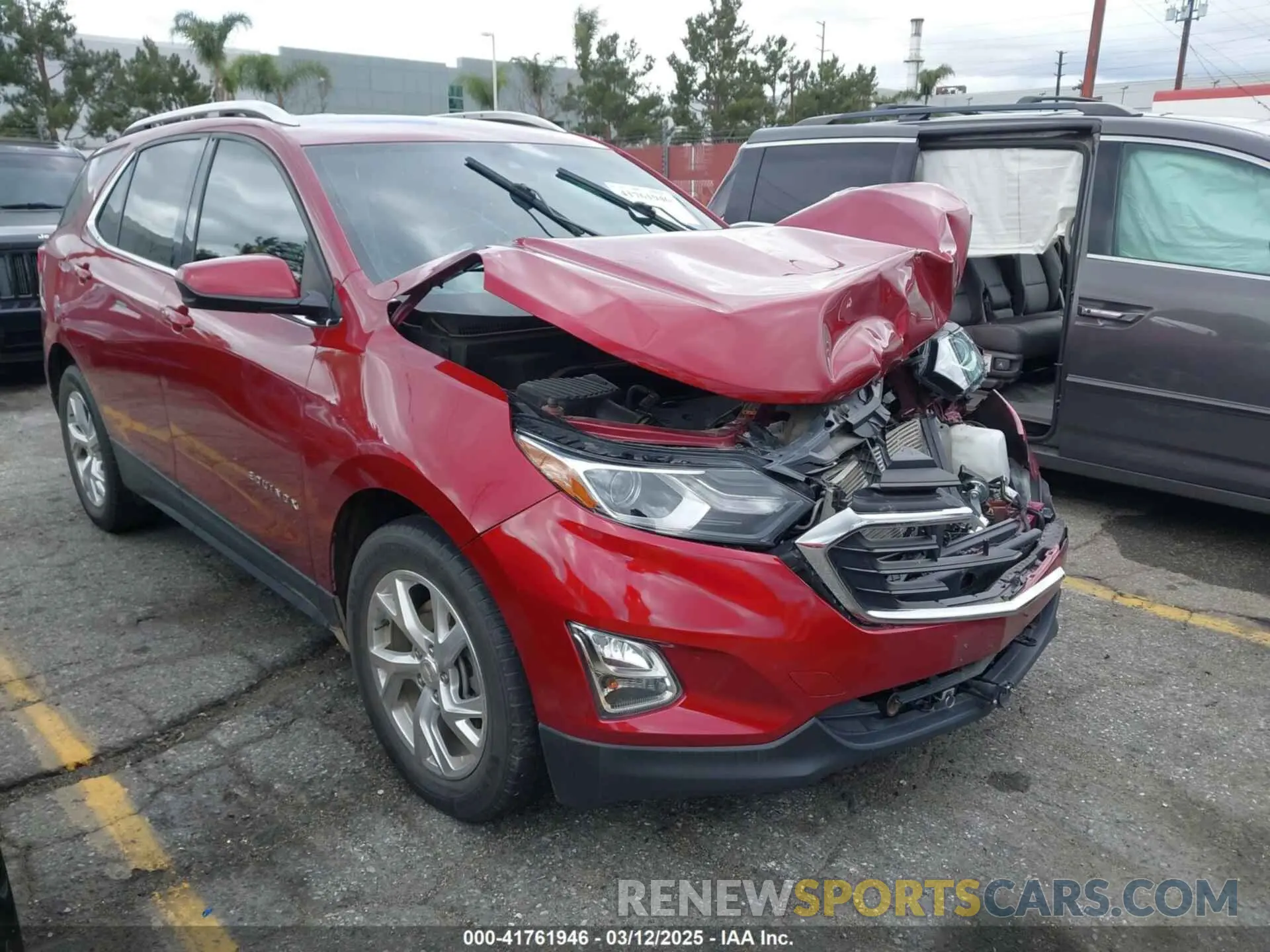 1 fotografías del automóvil dañado 2GNAXLEX7L6276783 CHEVROLET EQUINOX 2020