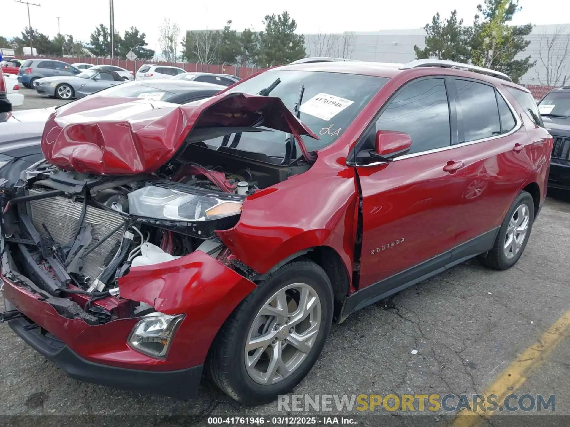 17 fotografías del automóvil dañado 2GNAXLEX7L6276783 CHEVROLET EQUINOX 2020