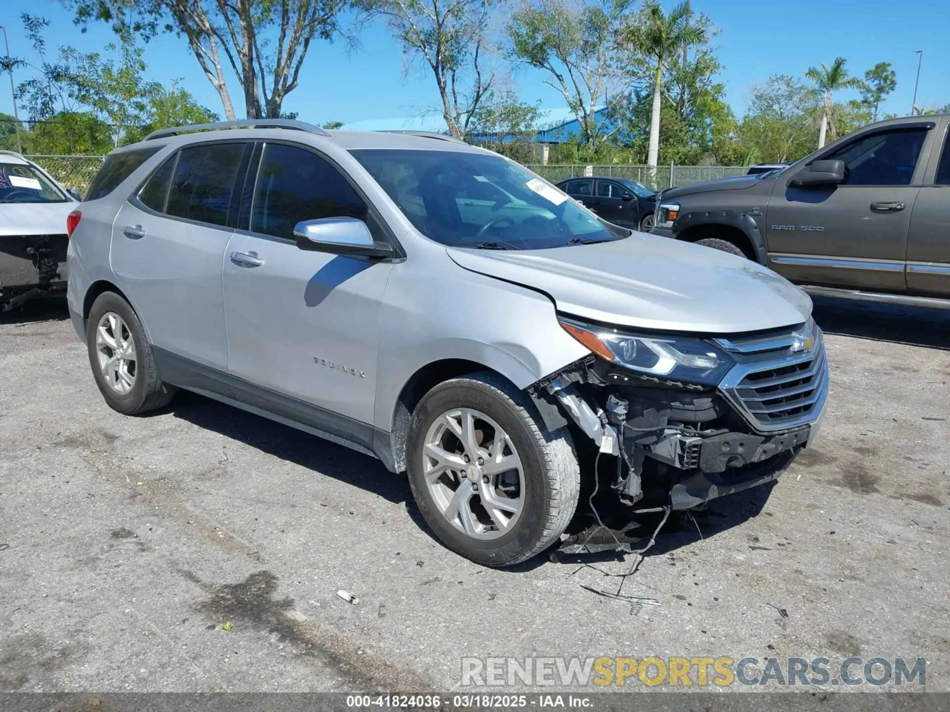 1 fotografías del automóvil dañado 2GNAXNEV7L6134492 CHEVROLET EQUINOX 2020