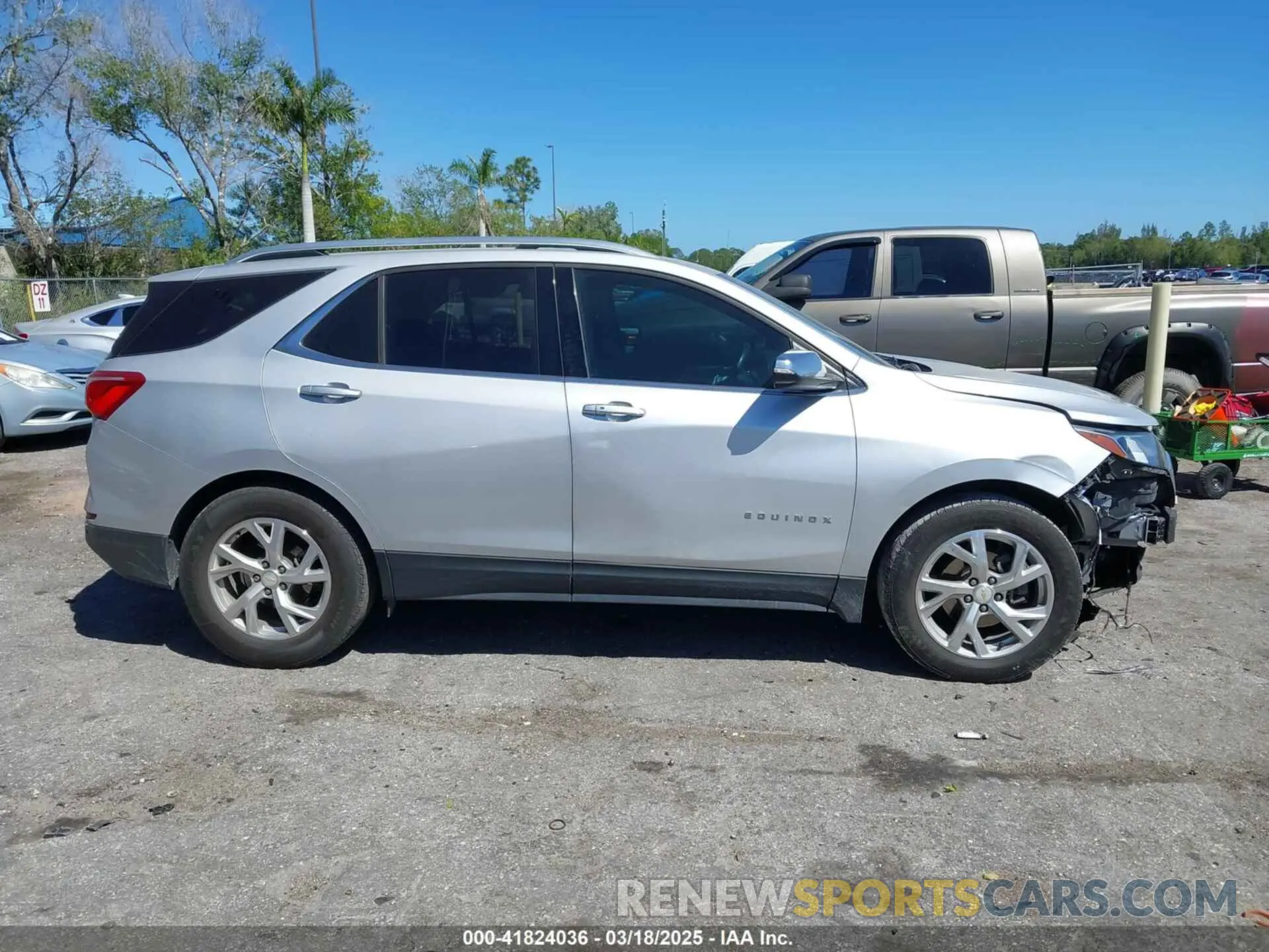 14 fotografías del automóvil dañado 2GNAXNEV7L6134492 CHEVROLET EQUINOX 2020