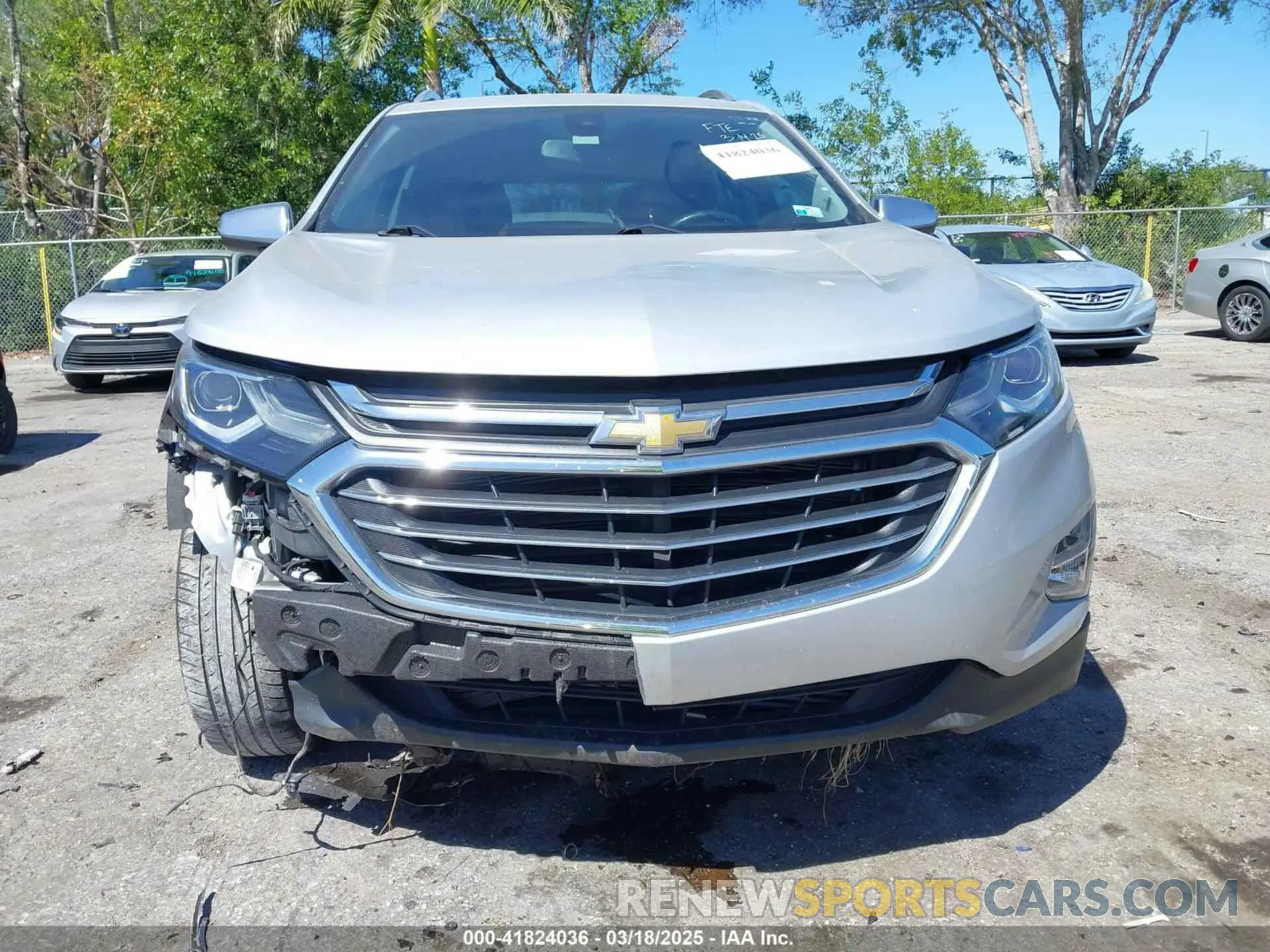 6 fotografías del automóvil dañado 2GNAXNEV7L6134492 CHEVROLET EQUINOX 2020