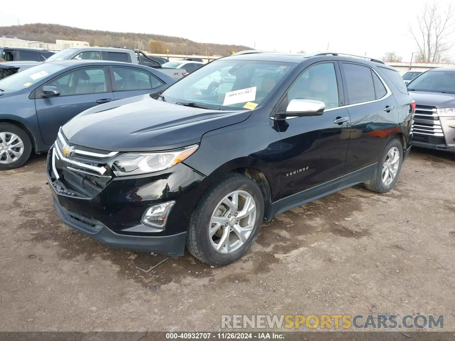2 fotografías del automóvil dañado 2GNAXNEV9L6163122 CHEVROLET EQUINOX 2020