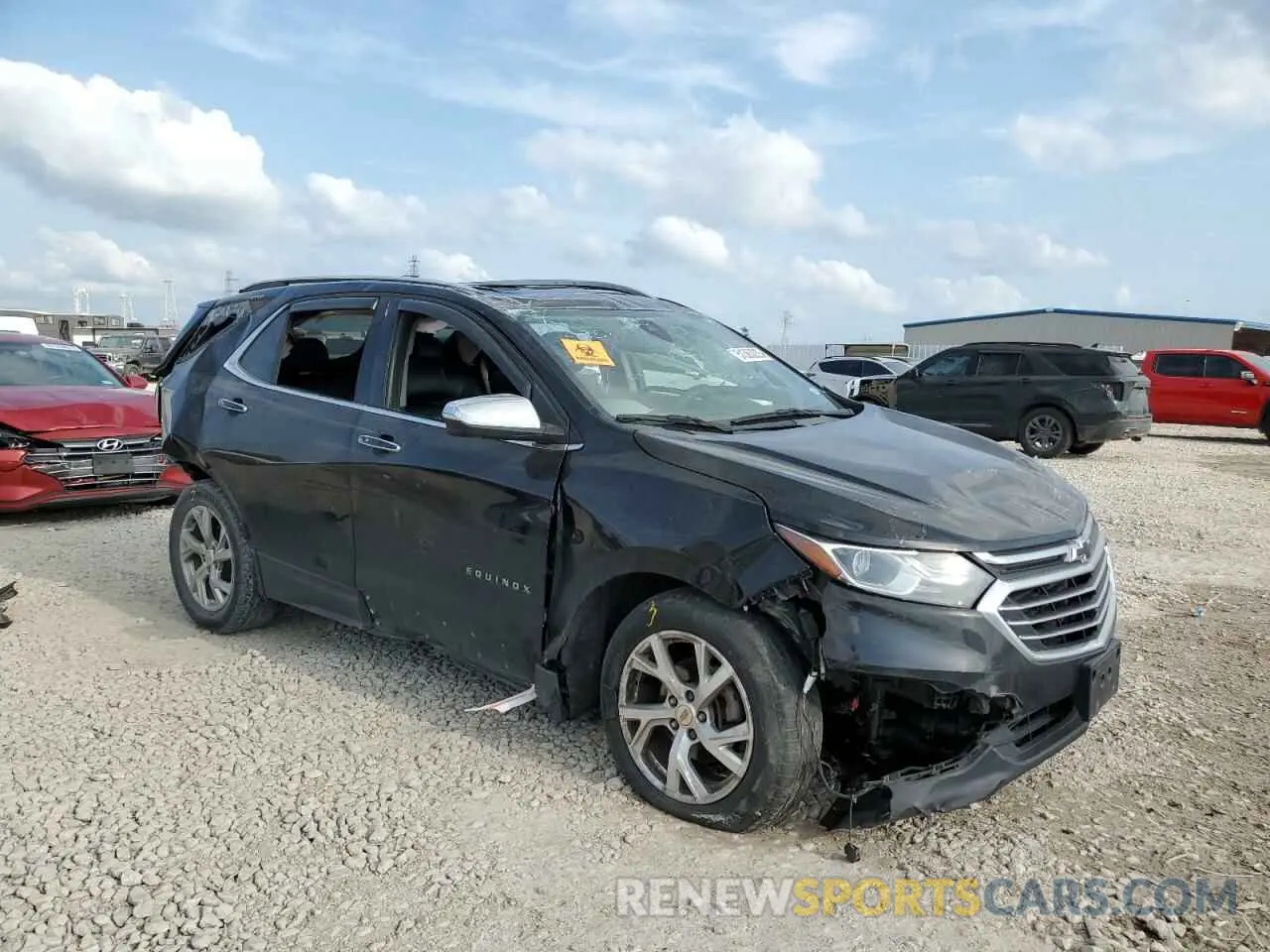 4 fotografías del automóvil dañado 2GNAXNEVXL6204860 CHEVROLET EQUINOX 2020