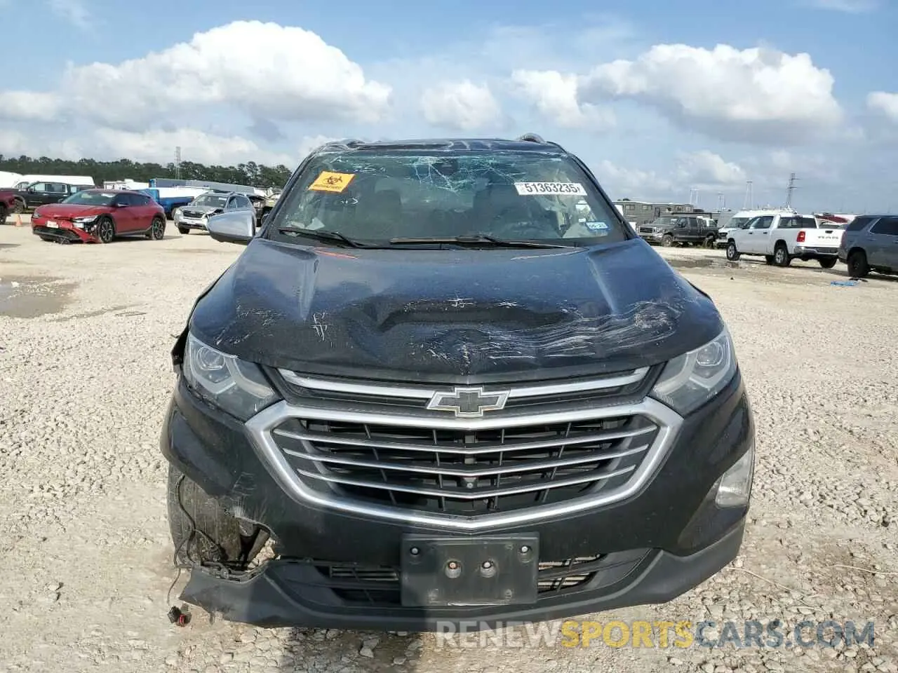 5 fotografías del automóvil dañado 2GNAXNEVXL6204860 CHEVROLET EQUINOX 2020