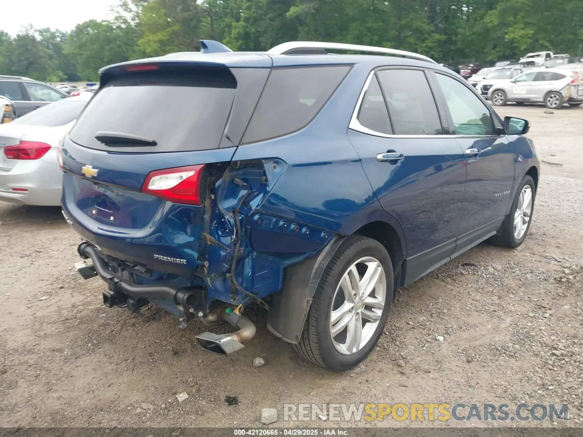 4 fotografías del automóvil dañado 2GNAXPEX2L6245478 CHEVROLET EQUINOX 2020