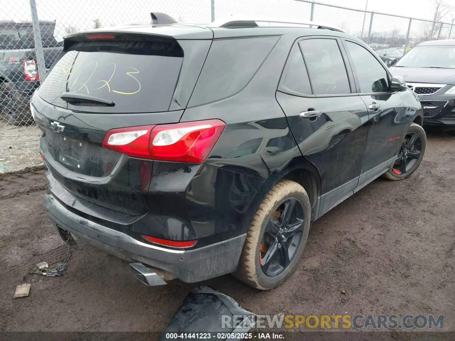 4 fotografías del automóvil dañado 2GNAXPEX7L6230216 CHEVROLET EQUINOX 2020