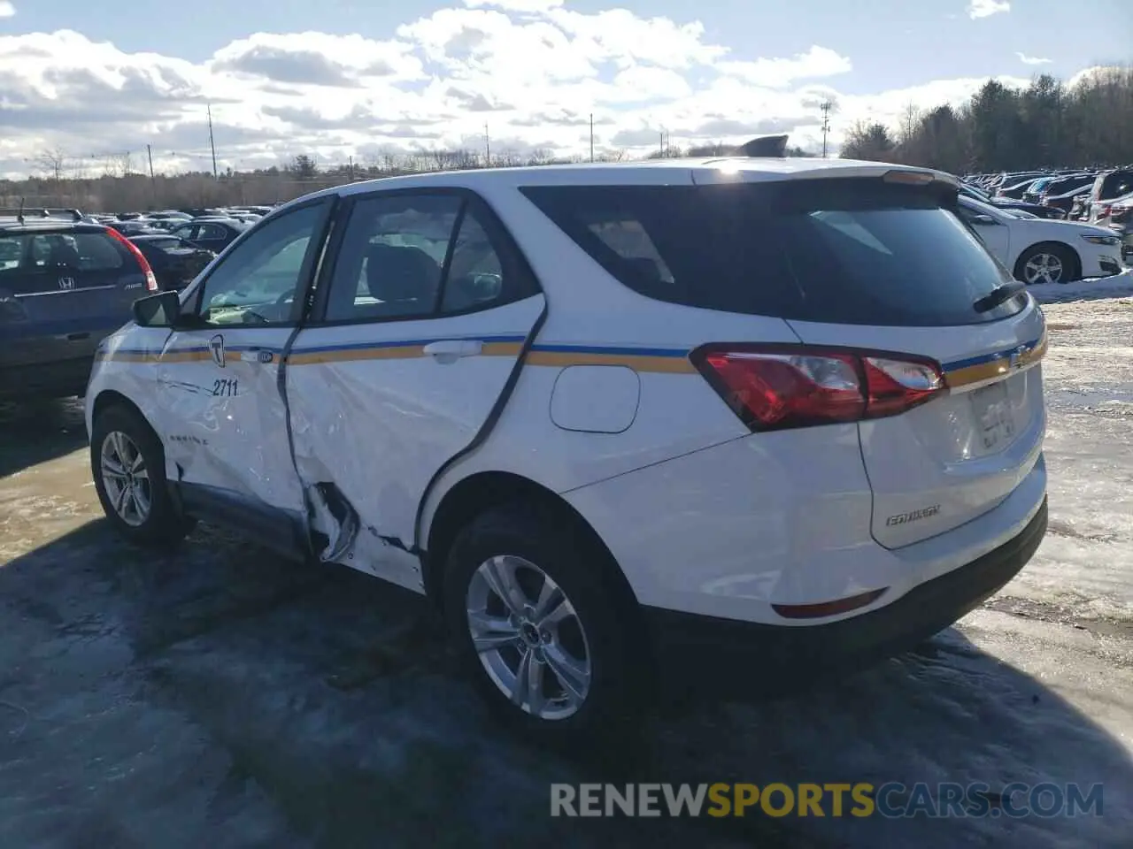 2 fotografías del automóvil dañado 2GNAXSEV6L6158491 CHEVROLET EQUINOX 2020