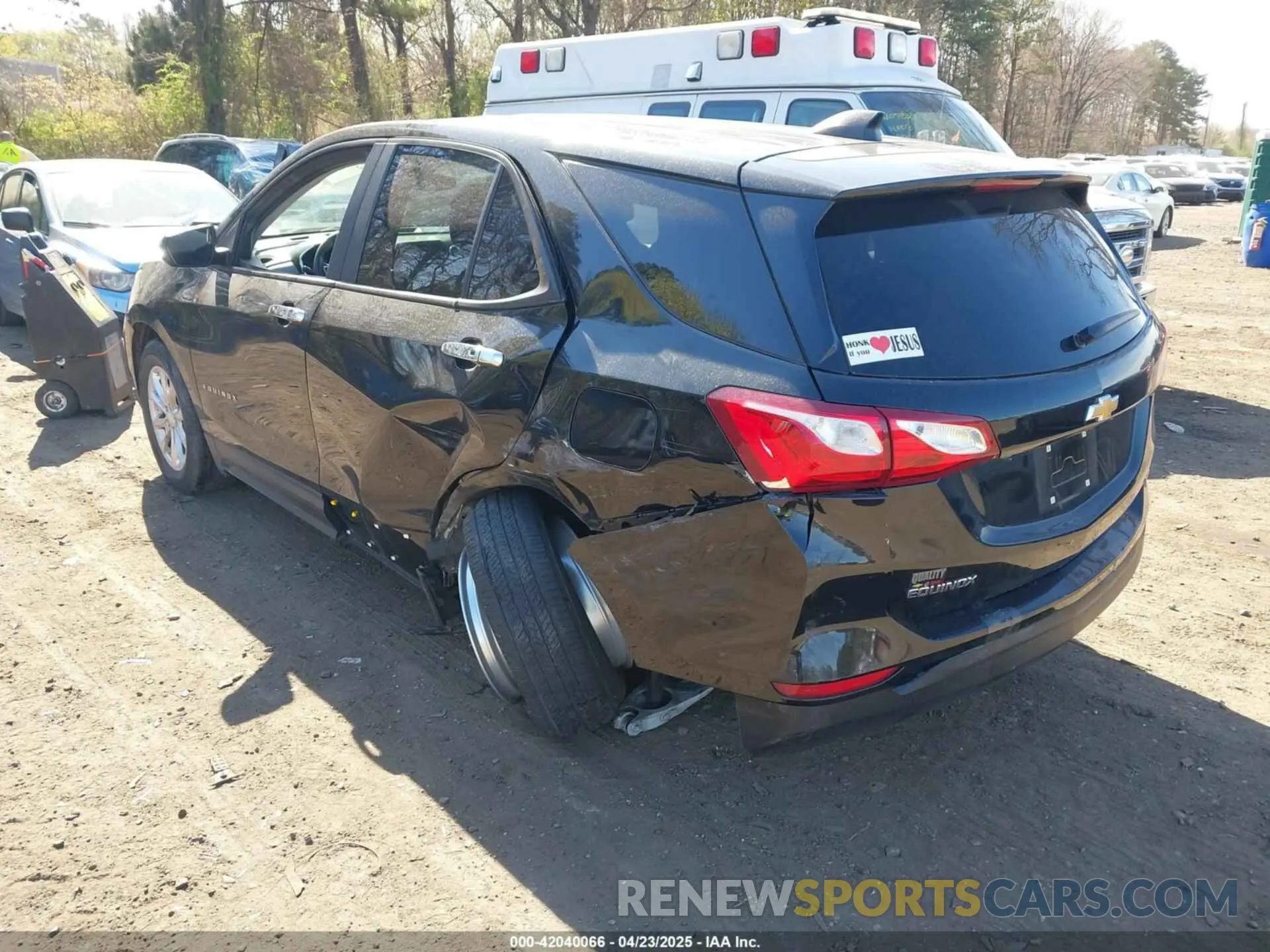 3 fotografías del automóvil dañado 2GNAXSEVXL6266547 CHEVROLET EQUINOX 2020