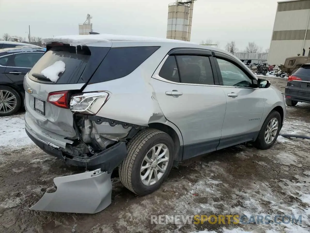 3 fotografías del automóvil dañado 2GNAXTEV0L6261671 CHEVROLET EQUINOX 2020