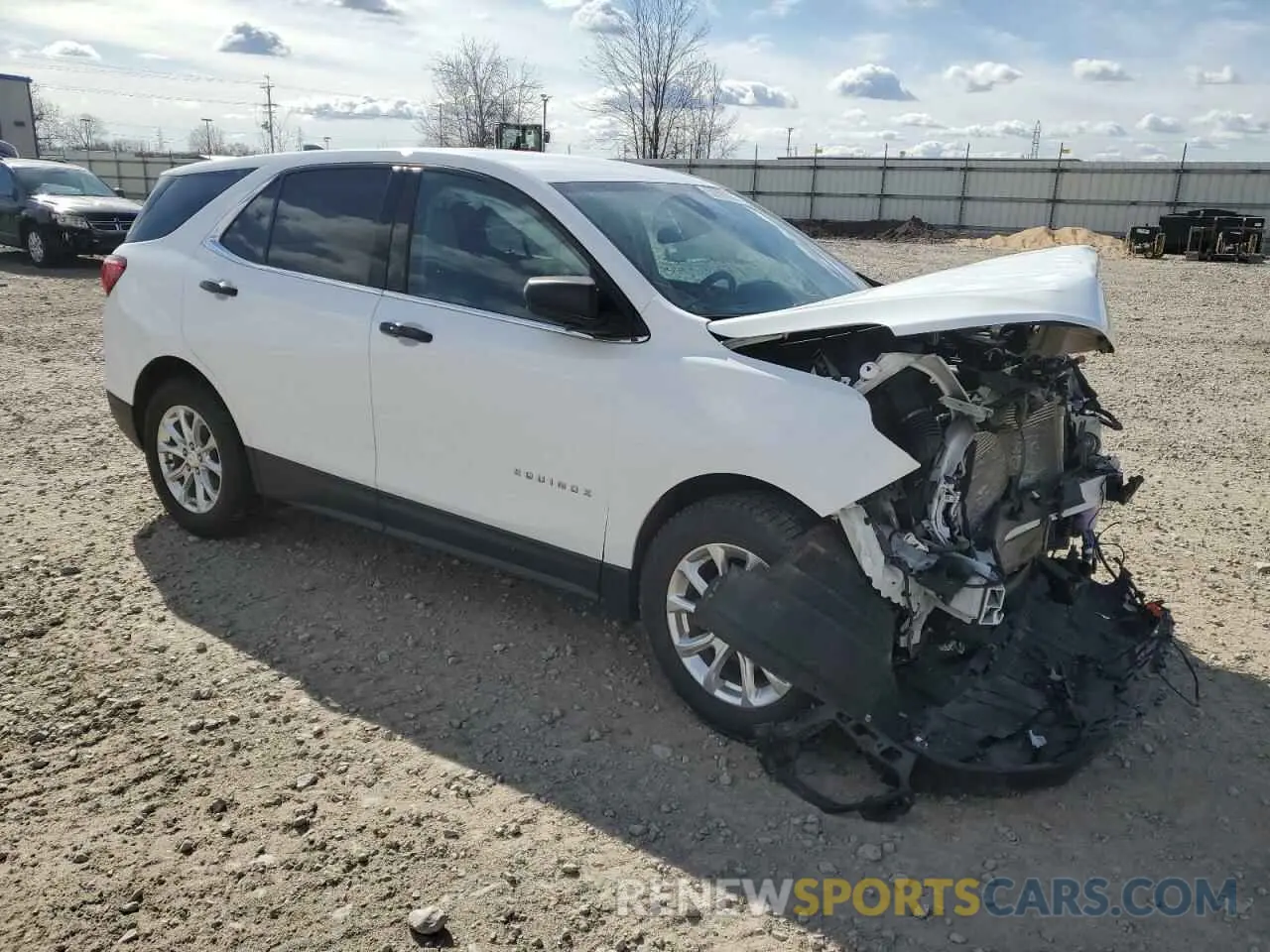 4 fotografías del automóvil dañado 2GNAXTEV5L6217889 CHEVROLET EQUINOX 2020