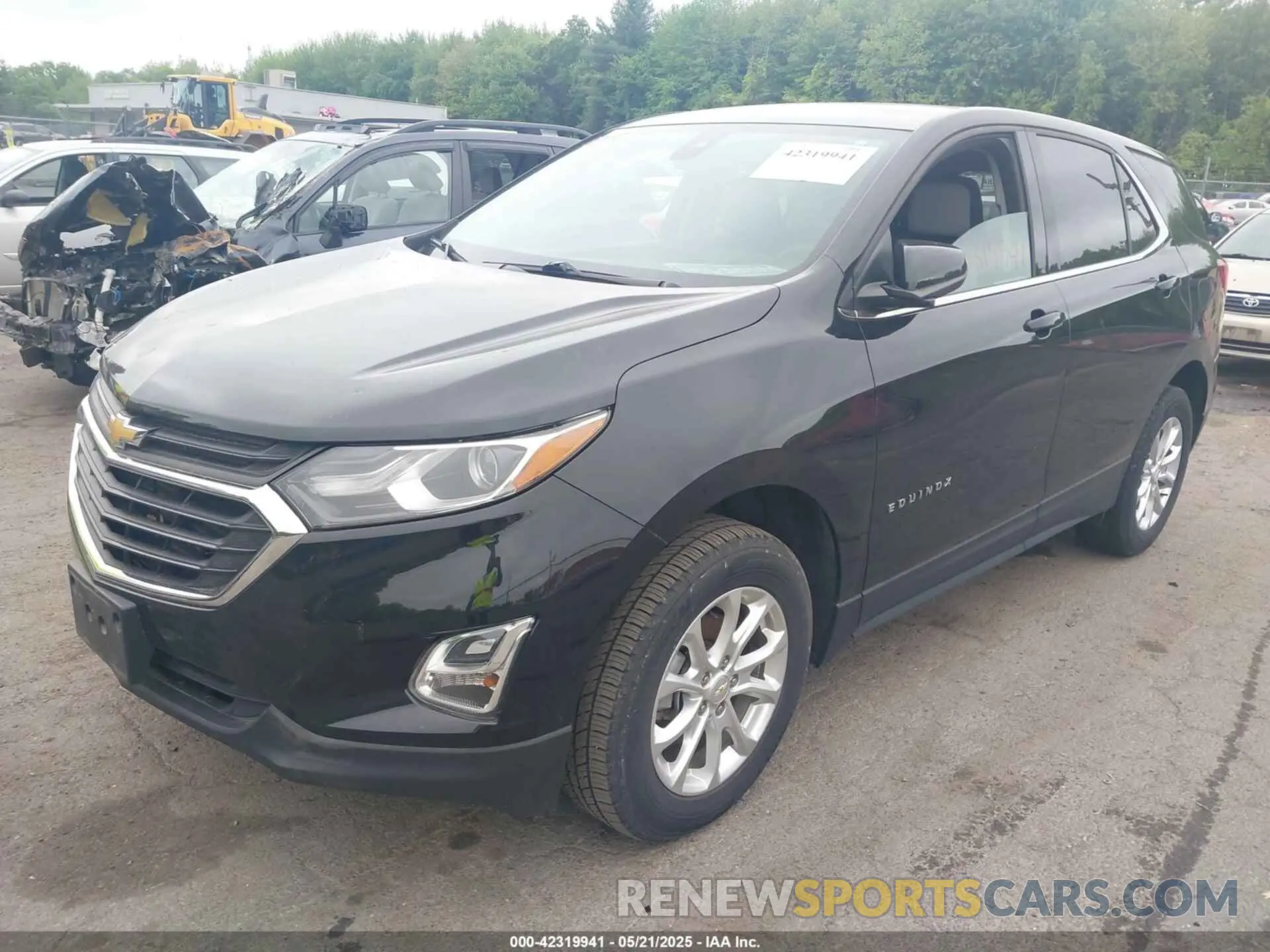 2 fotografías del automóvil dañado 2GNAXTEV7L6249419 CHEVROLET EQUINOX 2020