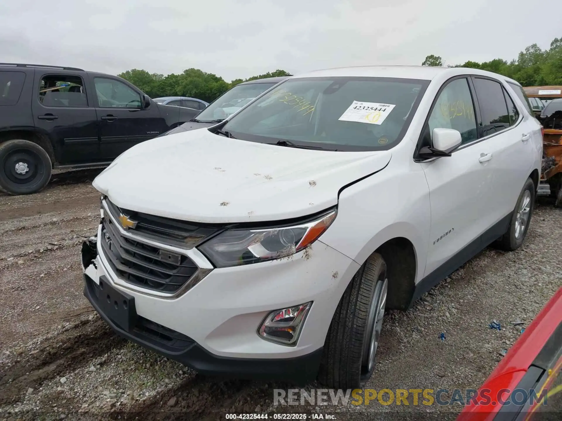 2 fotografías del automóvil dañado 2GNAXTEV8L6230104 CHEVROLET EQUINOX 2020
