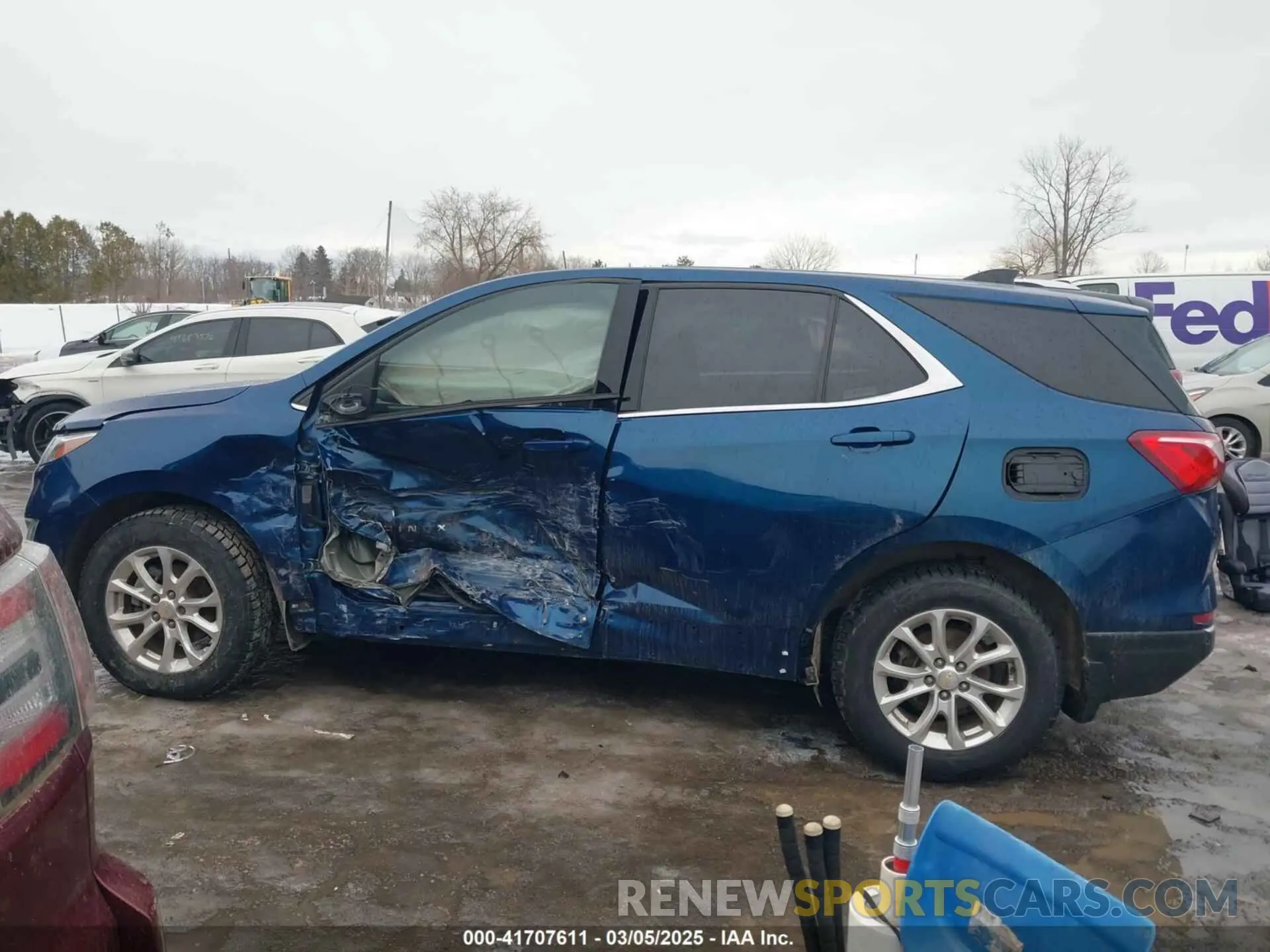 14 fotografías del automóvil dañado 2GNAXUEV1L6127581 CHEVROLET EQUINOX 2020