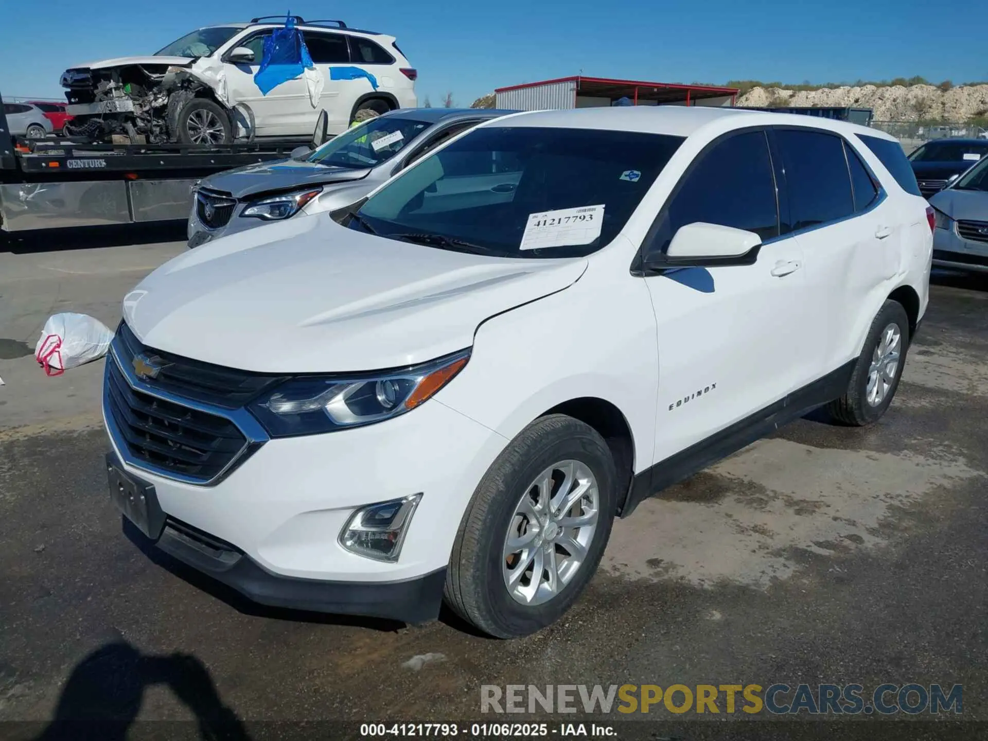 2 fotografías del automóvil dañado 2GNAXUEV2L6208430 CHEVROLET EQUINOX 2020