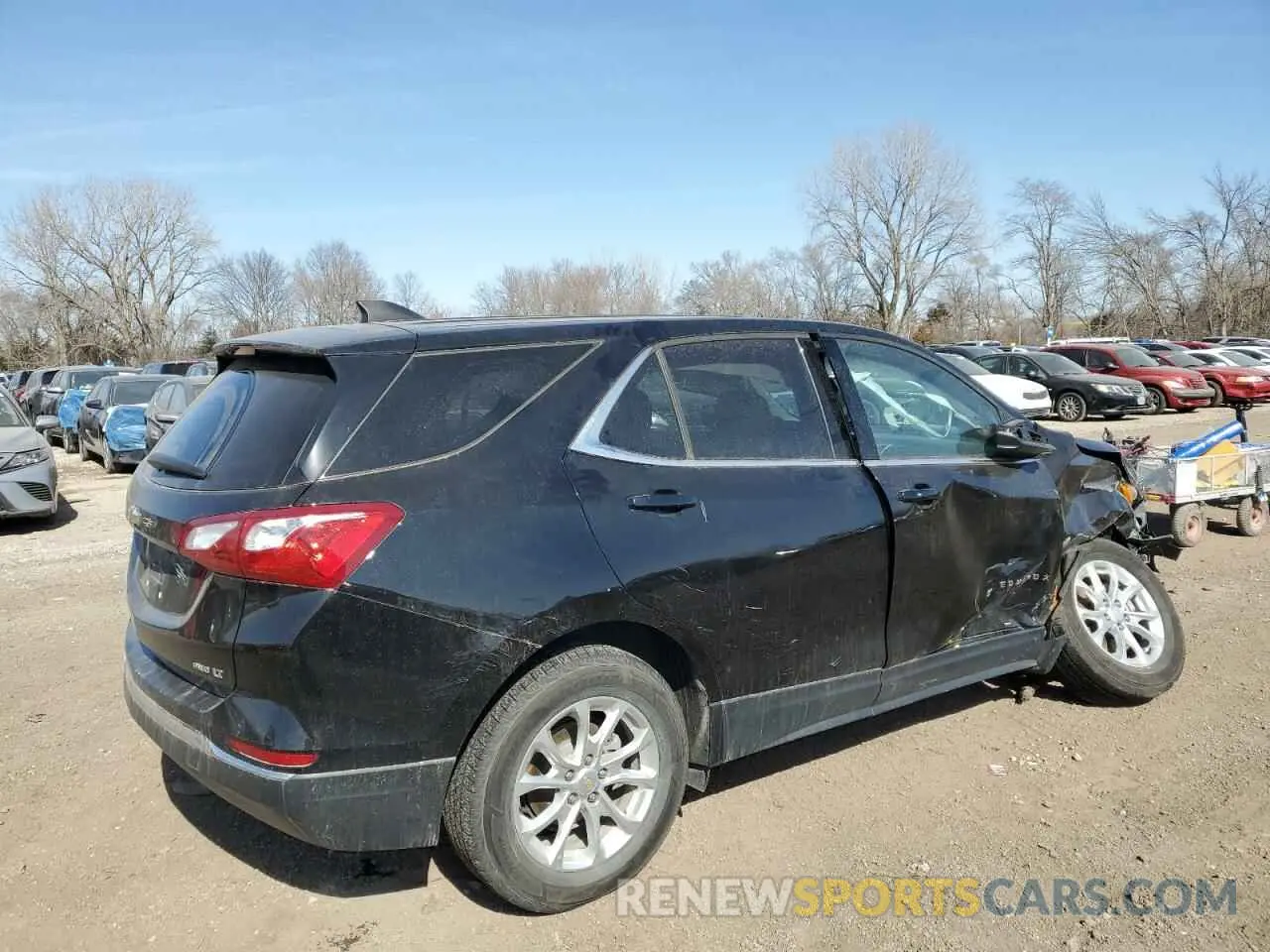 3 fotografías del automóvil dañado 2GNAXUEV4L6234852 CHEVROLET EQUINOX 2020
