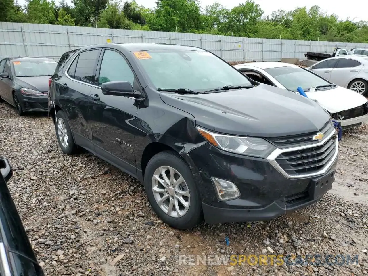 4 fotografías del automóvil dañado 2GNAXUEV5L6152483 CHEVROLET EQUINOX 2020
