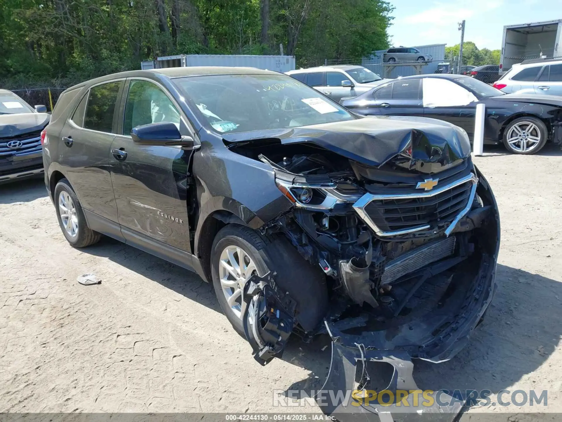 1 fotografías del automóvil dañado 2GNAXUEV5L6154296 CHEVROLET EQUINOX 2020
