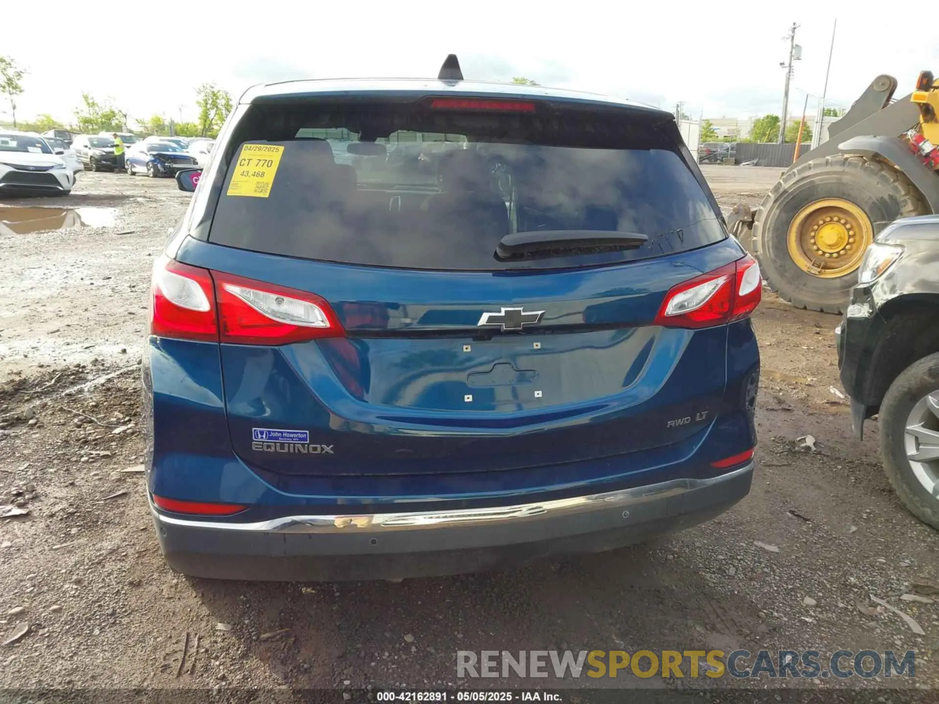 16 fotografías del automóvil dañado 2GNAXUEV5L6173091 CHEVROLET EQUINOX 2020