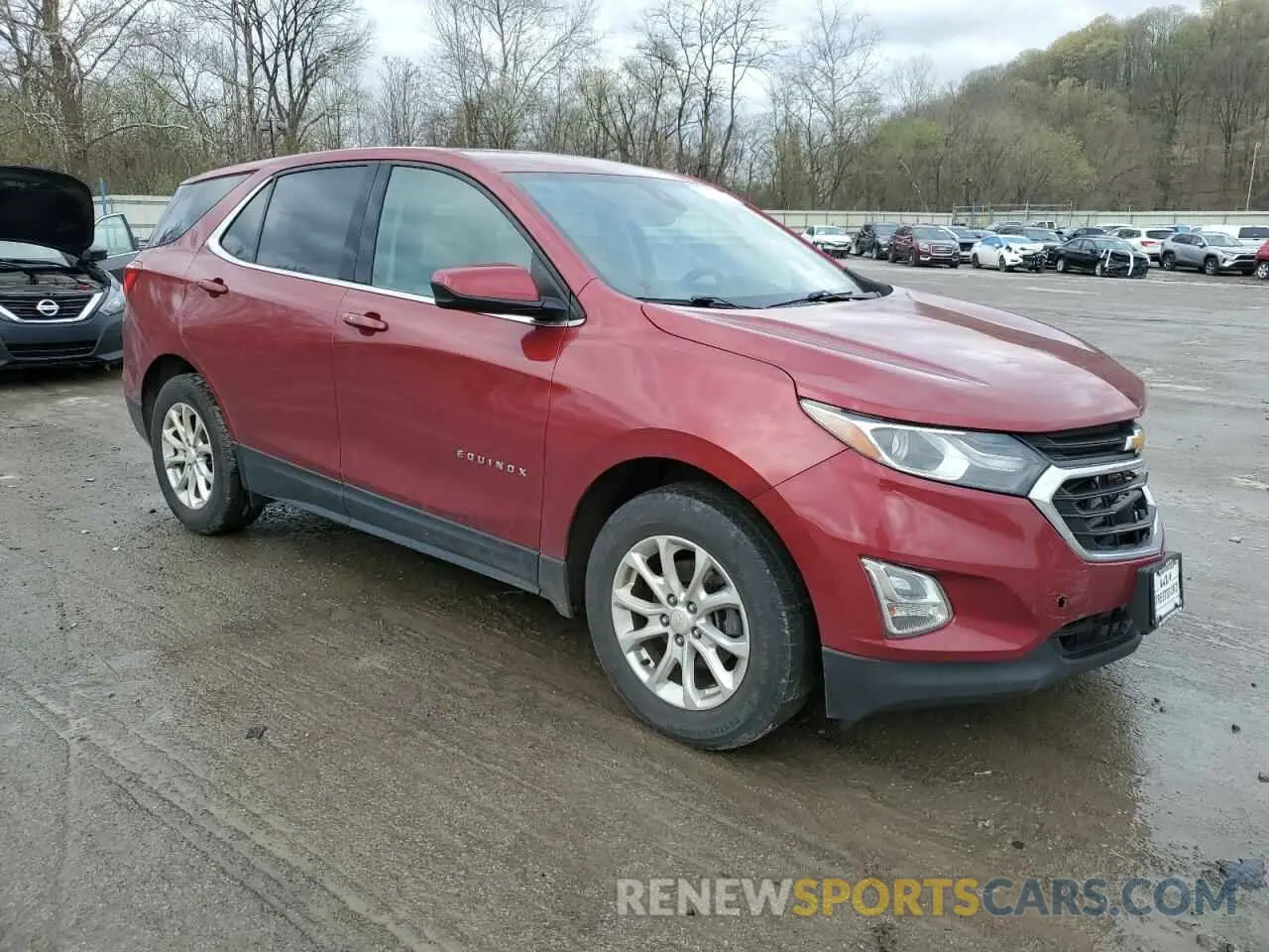 4 fotografías del automóvil dañado 2GNAXUEV5L6201522 CHEVROLET EQUINOX 2020