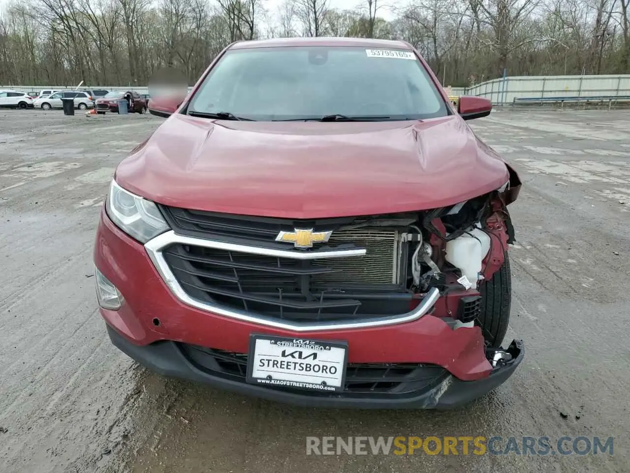 5 fotografías del automóvil dañado 2GNAXUEV5L6201522 CHEVROLET EQUINOX 2020