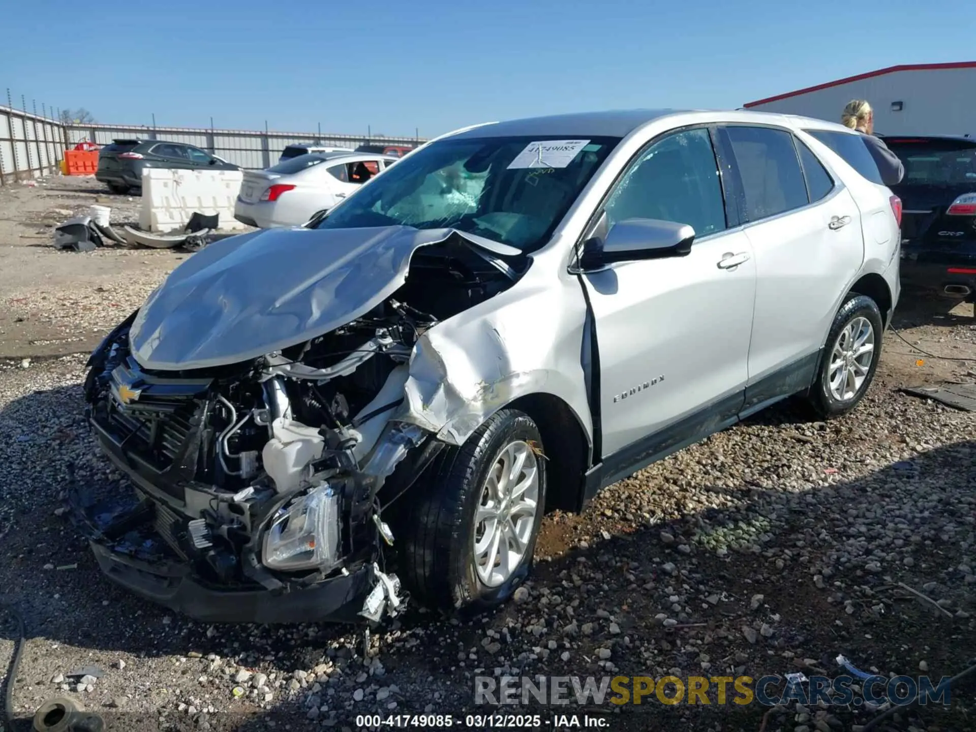 2 fotografías del automóvil dañado 2GNAXUEV5L6205134 CHEVROLET EQUINOX 2020