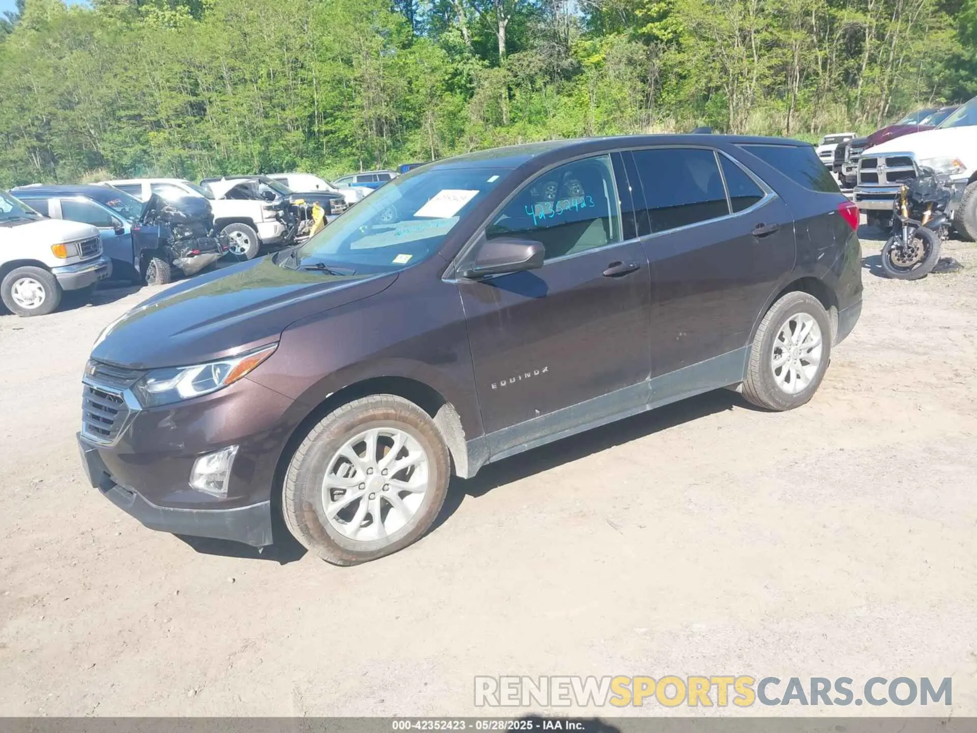 2 fotografías del automóvil dañado 2GNAXUEV6L6109805 CHEVROLET EQUINOX 2020