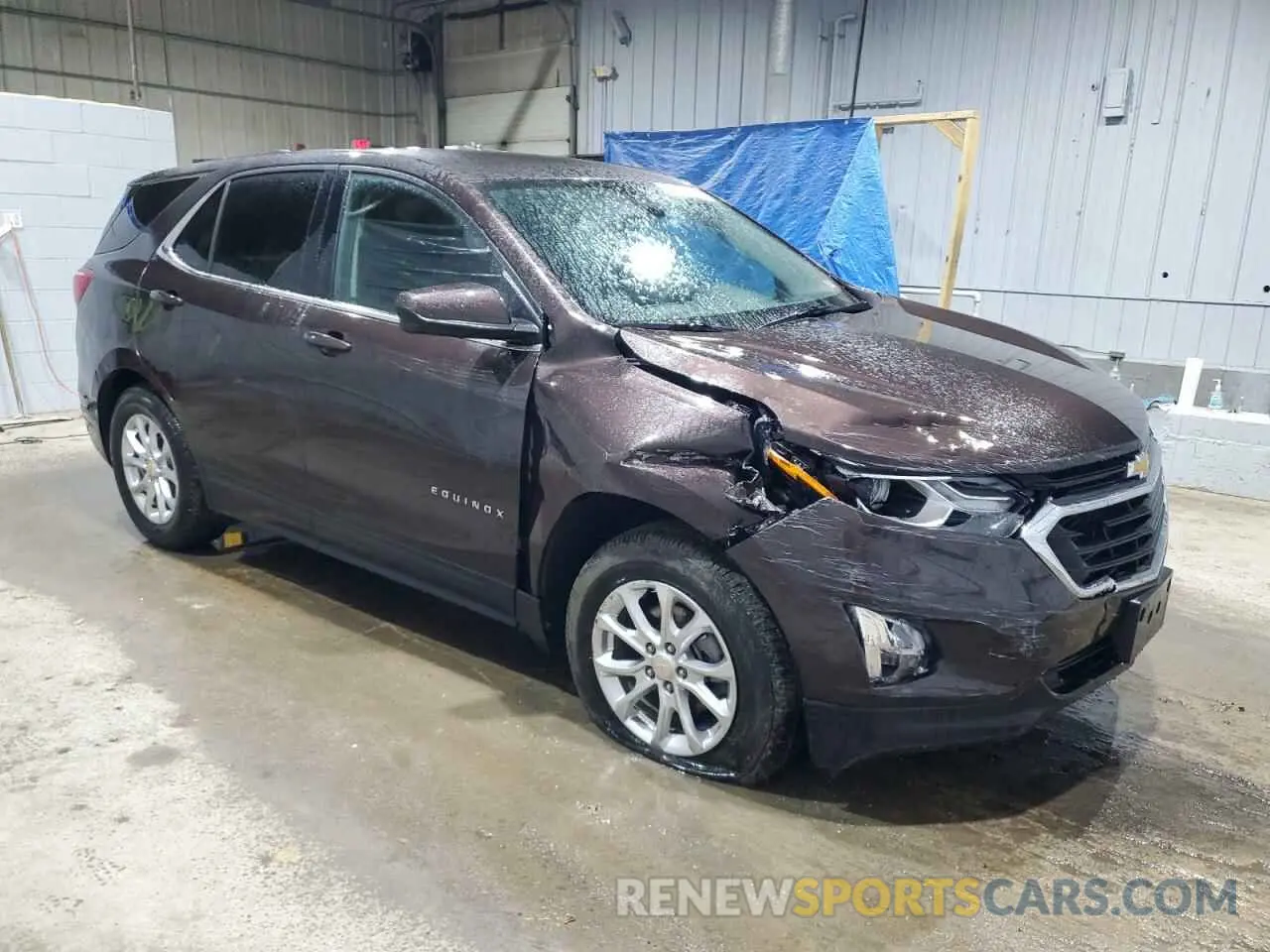 4 fotografías del automóvil dañado 2GNAXUEV6L6229118 CHEVROLET EQUINOX 2020