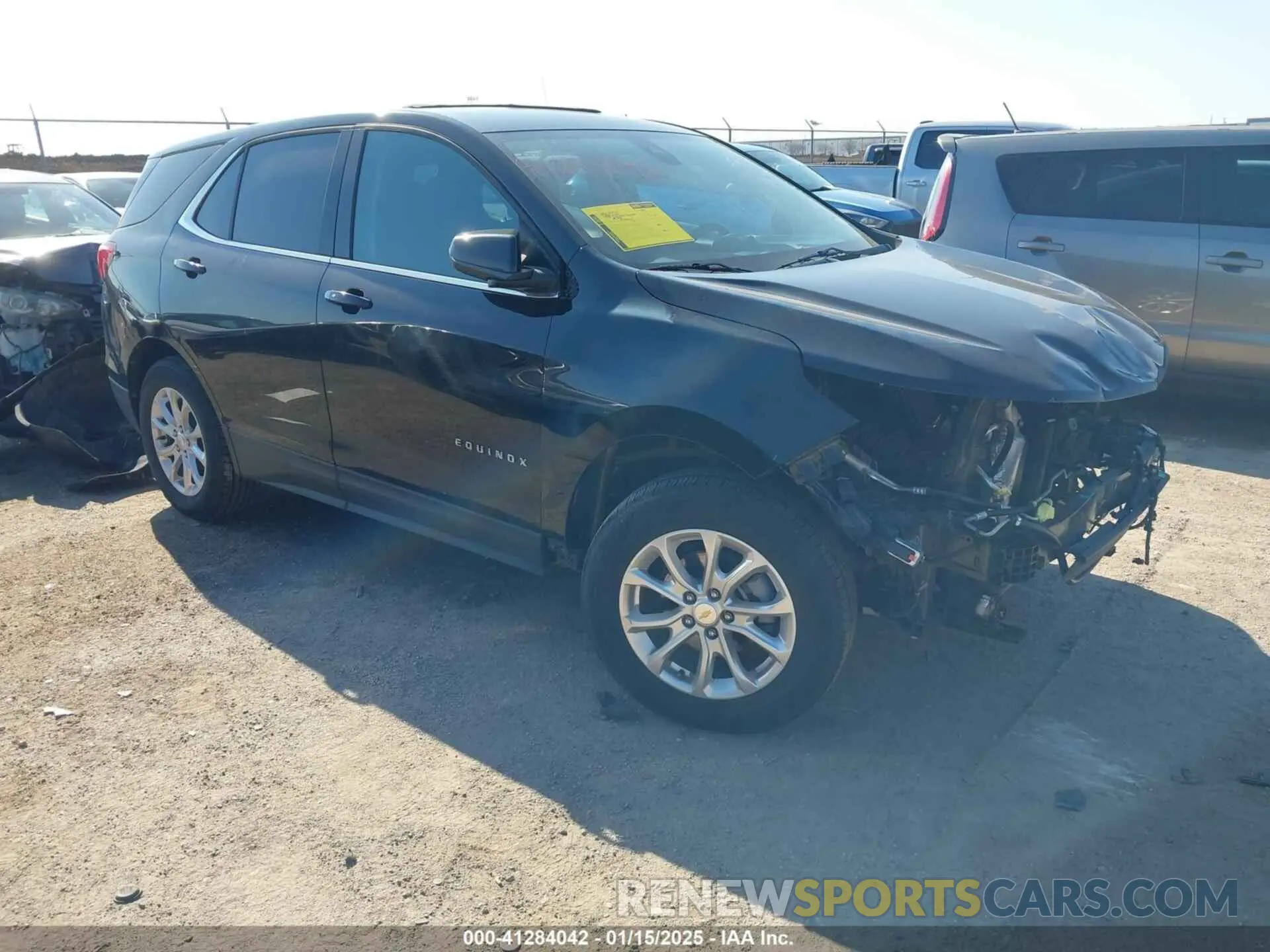 1 fotografías del automóvil dañado 2GNAXUEV6L6239633 CHEVROLET EQUINOX 2020