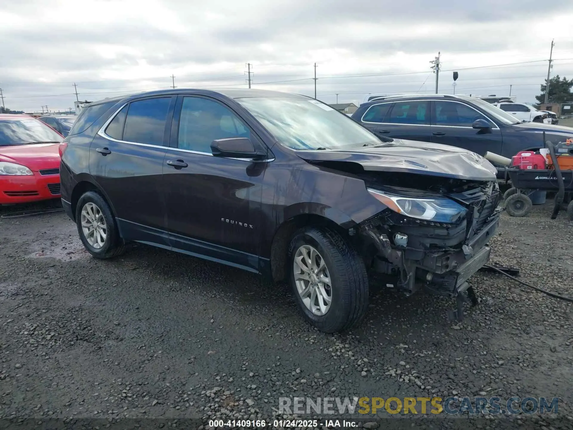 1 fotografías del automóvil dañado 2GNAXUEV7L6117833 CHEVROLET EQUINOX 2020
