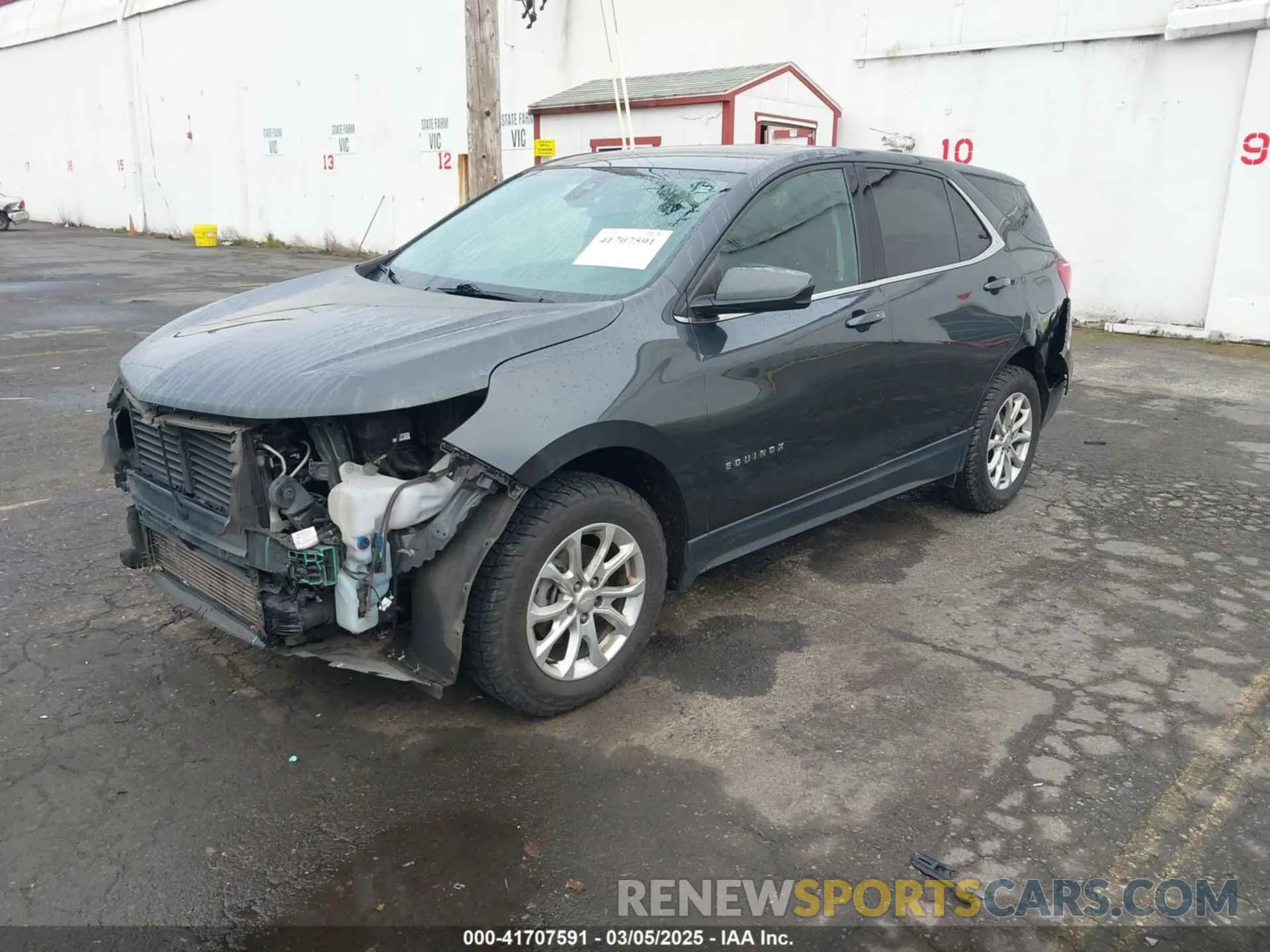 2 fotografías del automóvil dañado 2GNAXUEV7L6217141 CHEVROLET EQUINOX 2020