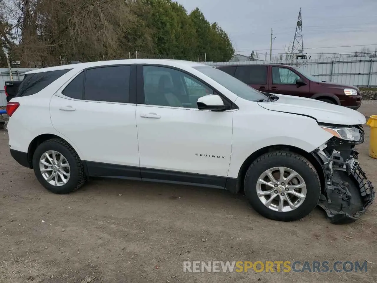 4 fotografías del automóvil dañado 2GNAXUEV8L6223188 CHEVROLET EQUINOX 2020