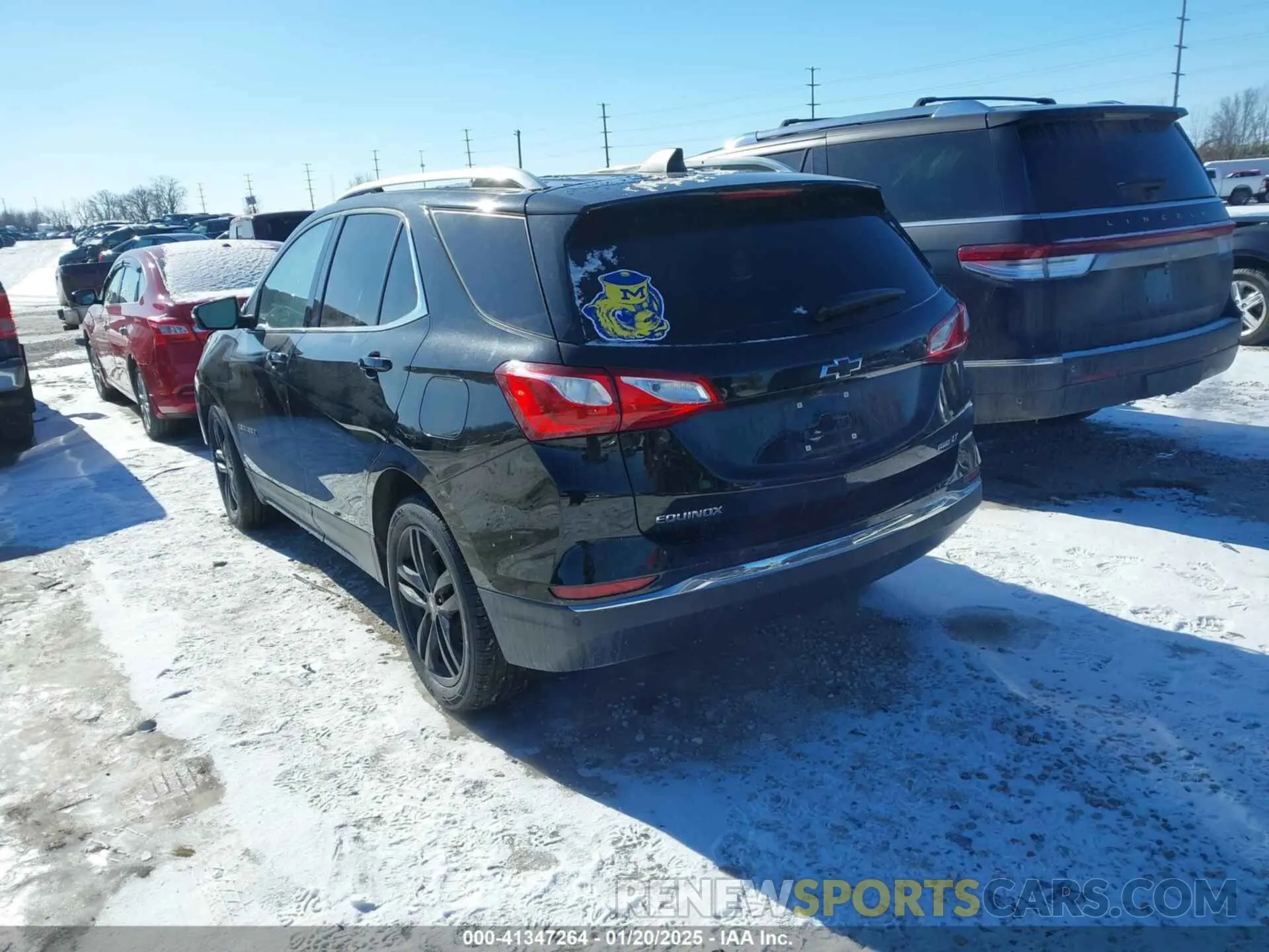 3 fotografías del automóvil dañado 2GNAXUEVXL6227212 CHEVROLET EQUINOX 2020